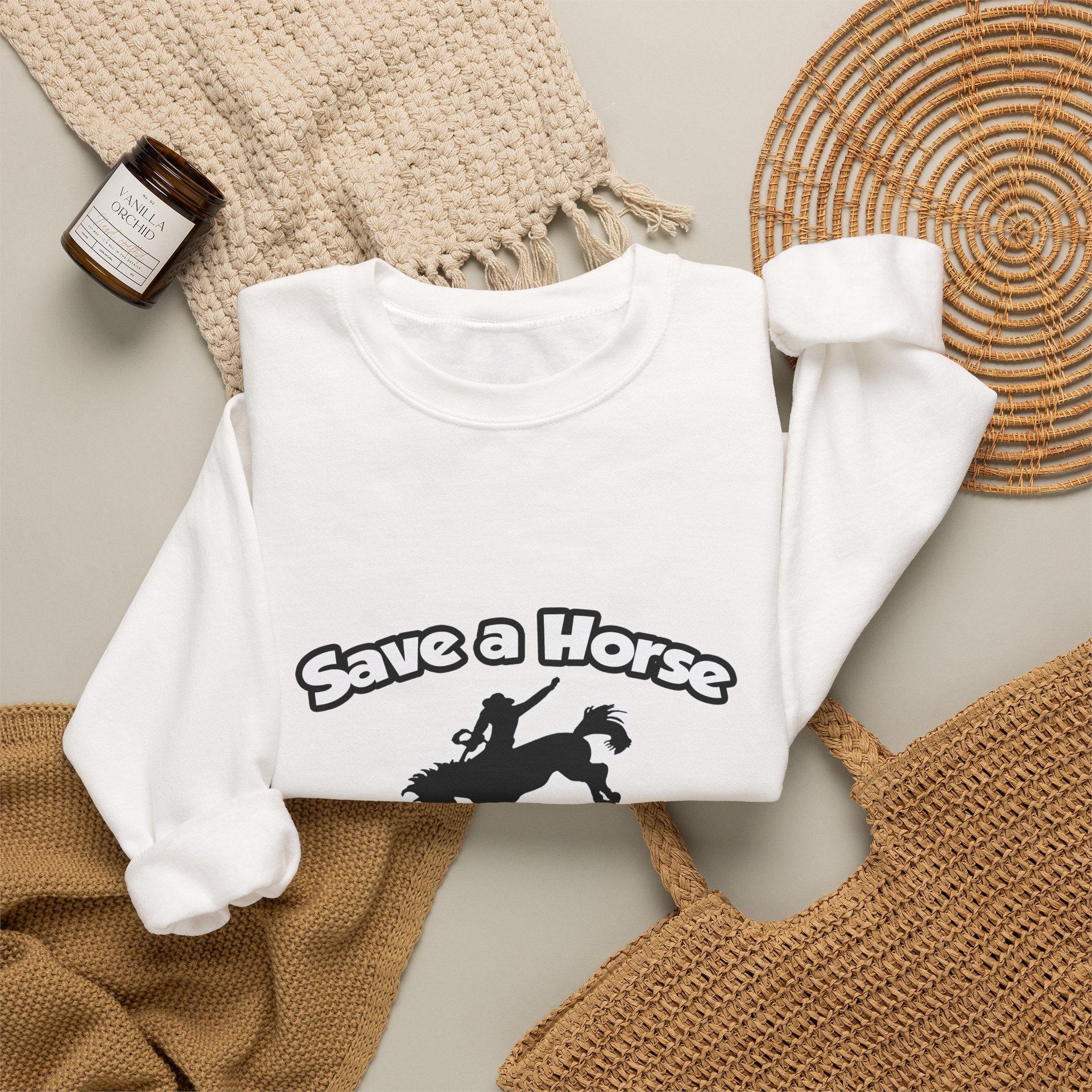 Save a Horse, Ride an Administrative Assistant - Unisex Heavy Blend™ Crewneck Sweatshirt