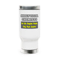 Analytical Chemists...Smarter - Stainless Steel Travel Mug with Handle, 14oz