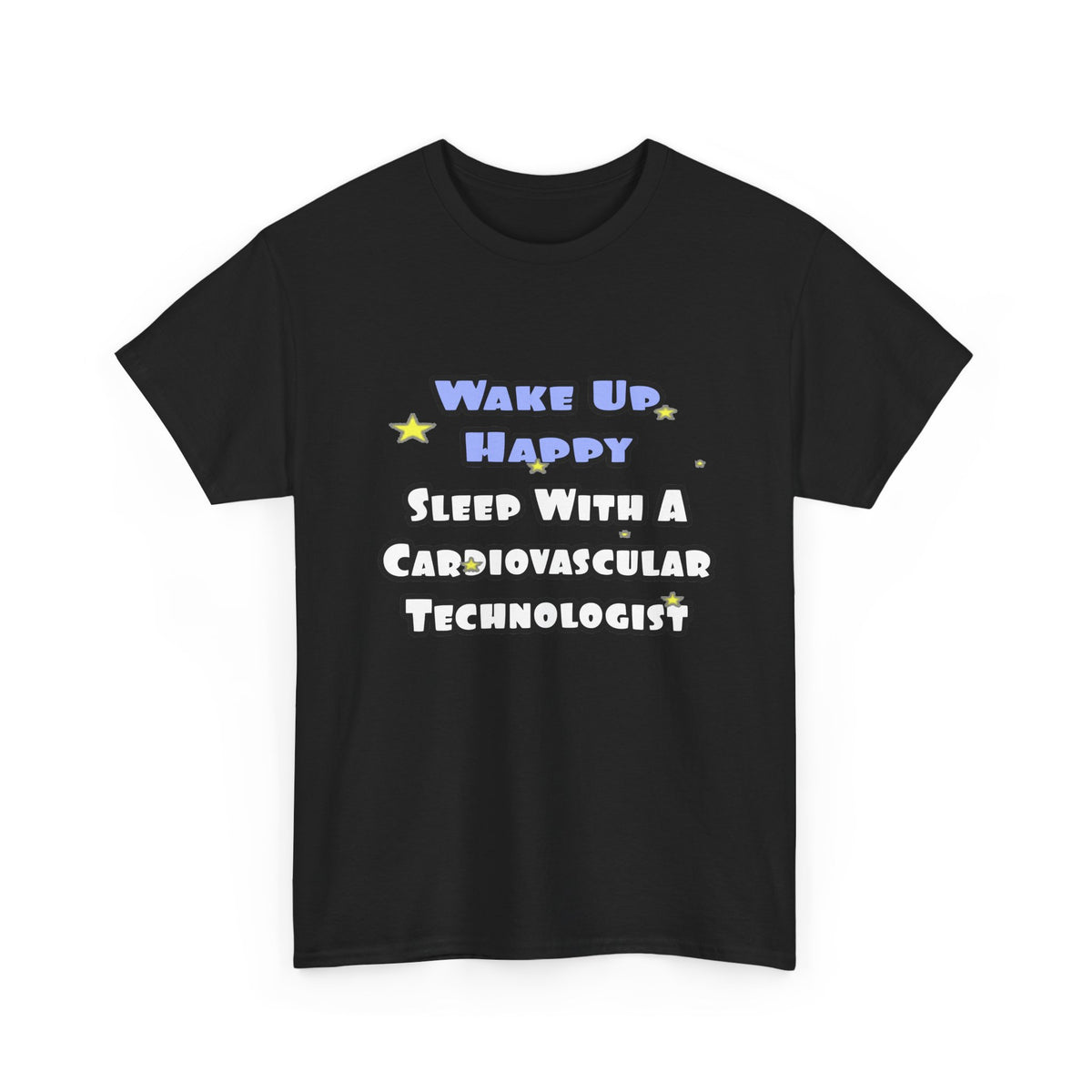 Wake Up Happy .. Sleep With Cardiovascular Tech - Unisex Heavy Cotton Tee