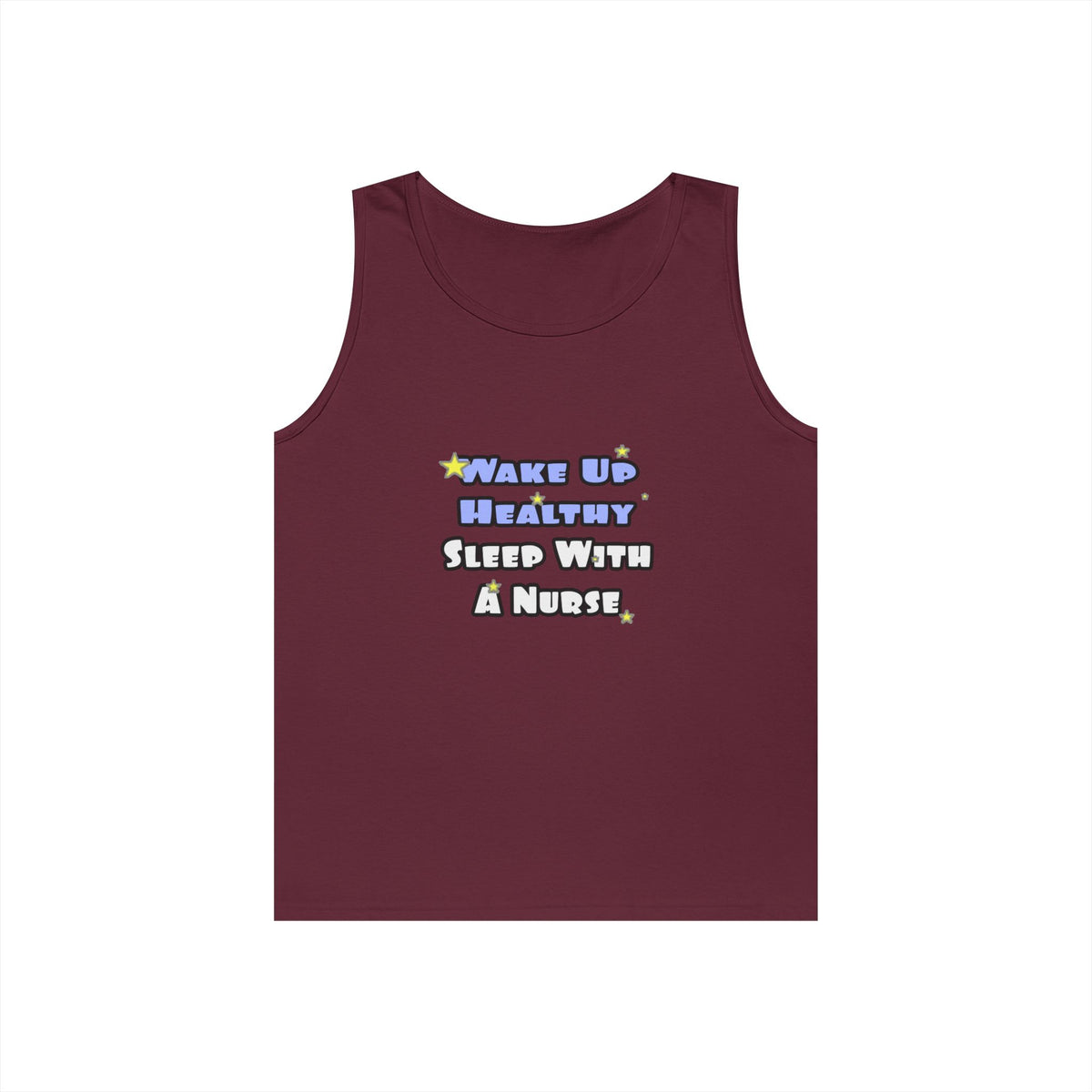 Wake Up Healthy...Sleep With a Nurse - Unisex Heavy Cotton Tank Top
