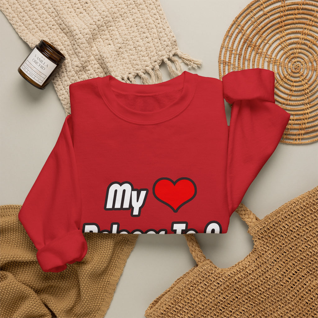 My Heart Belongs To A Teacher - Unisex Heavy Blend™ Crewneck Sweatshirt