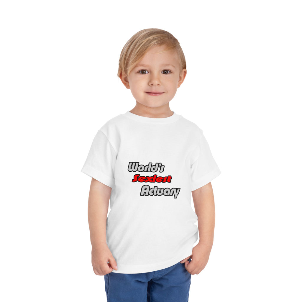 World's Sexiest Actuary - Toddler Short Sleeve Tee