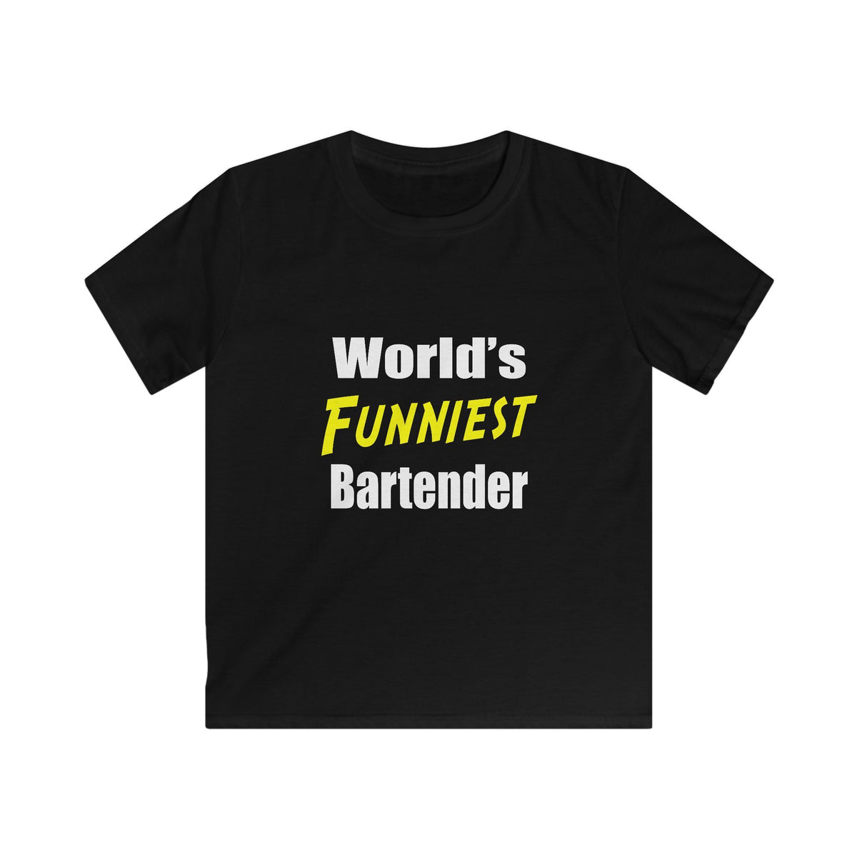 World's Funniest Bartender - Kids Softstyle Tee