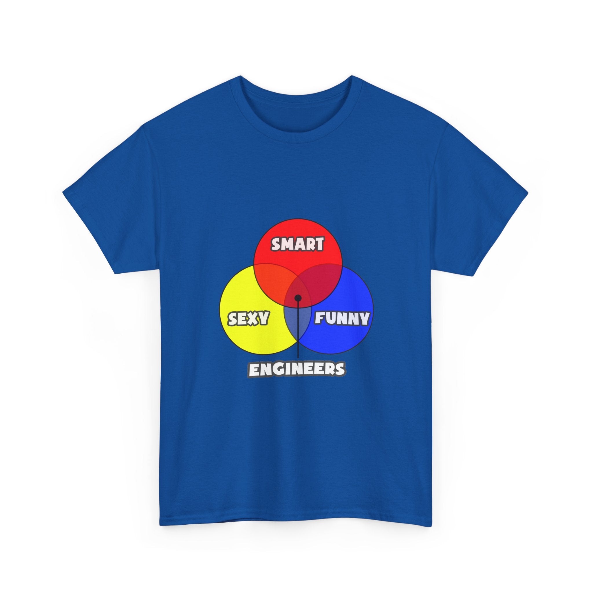 Venn Diagram .. Engineers - Unisex Heavy Cotton Tee