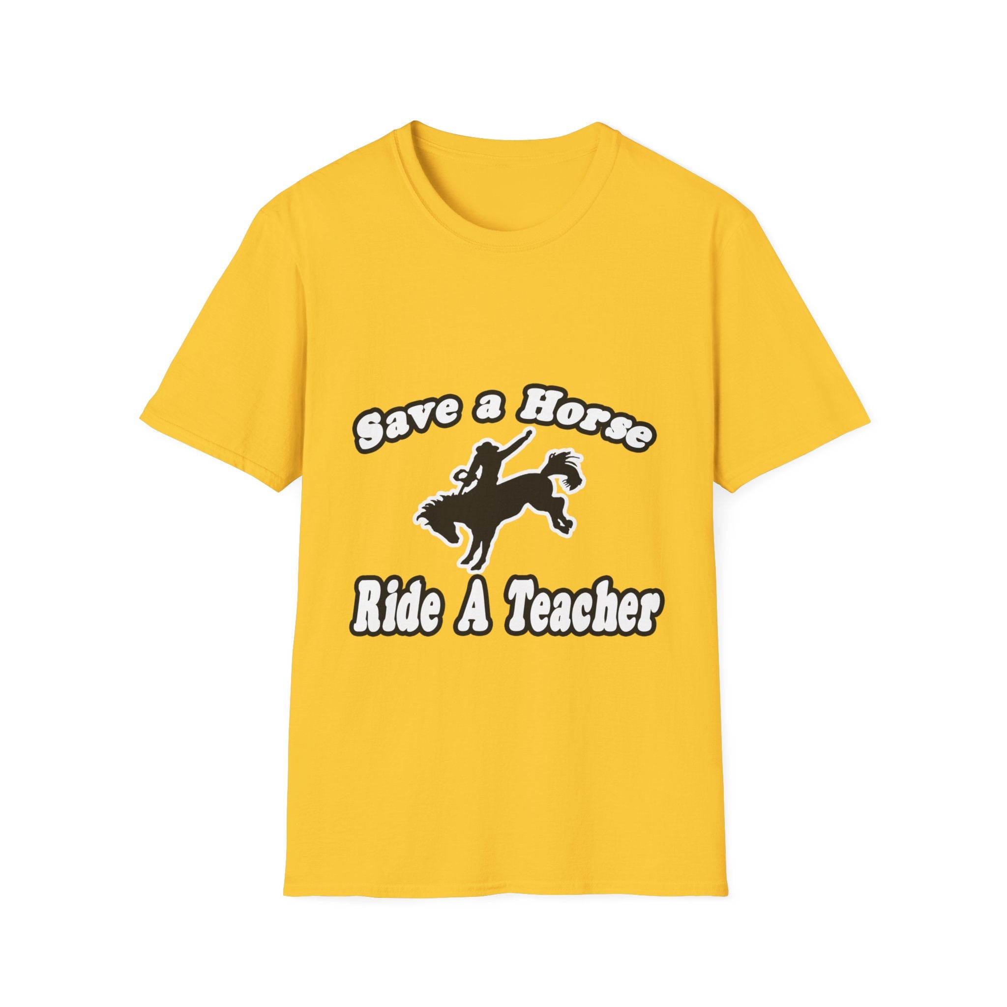 save horse ride teacher - Unisex Softstyle T-Shirt