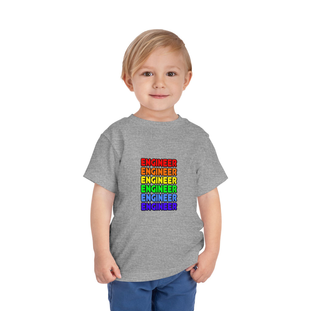 Rainbow Engineer - Toddler Short Sleeve Tee