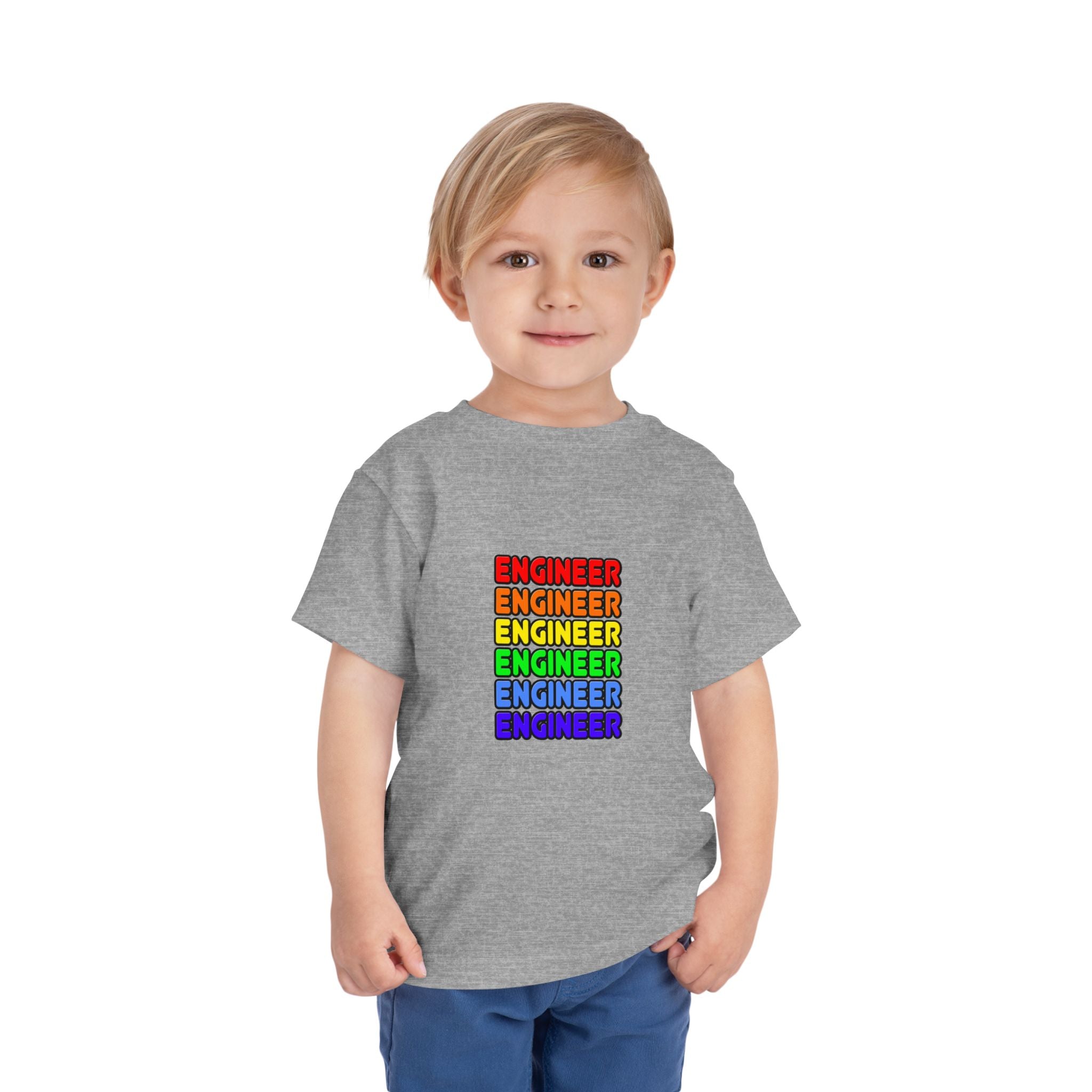 Rainbow Engineer - Toddler Short Sleeve Tee