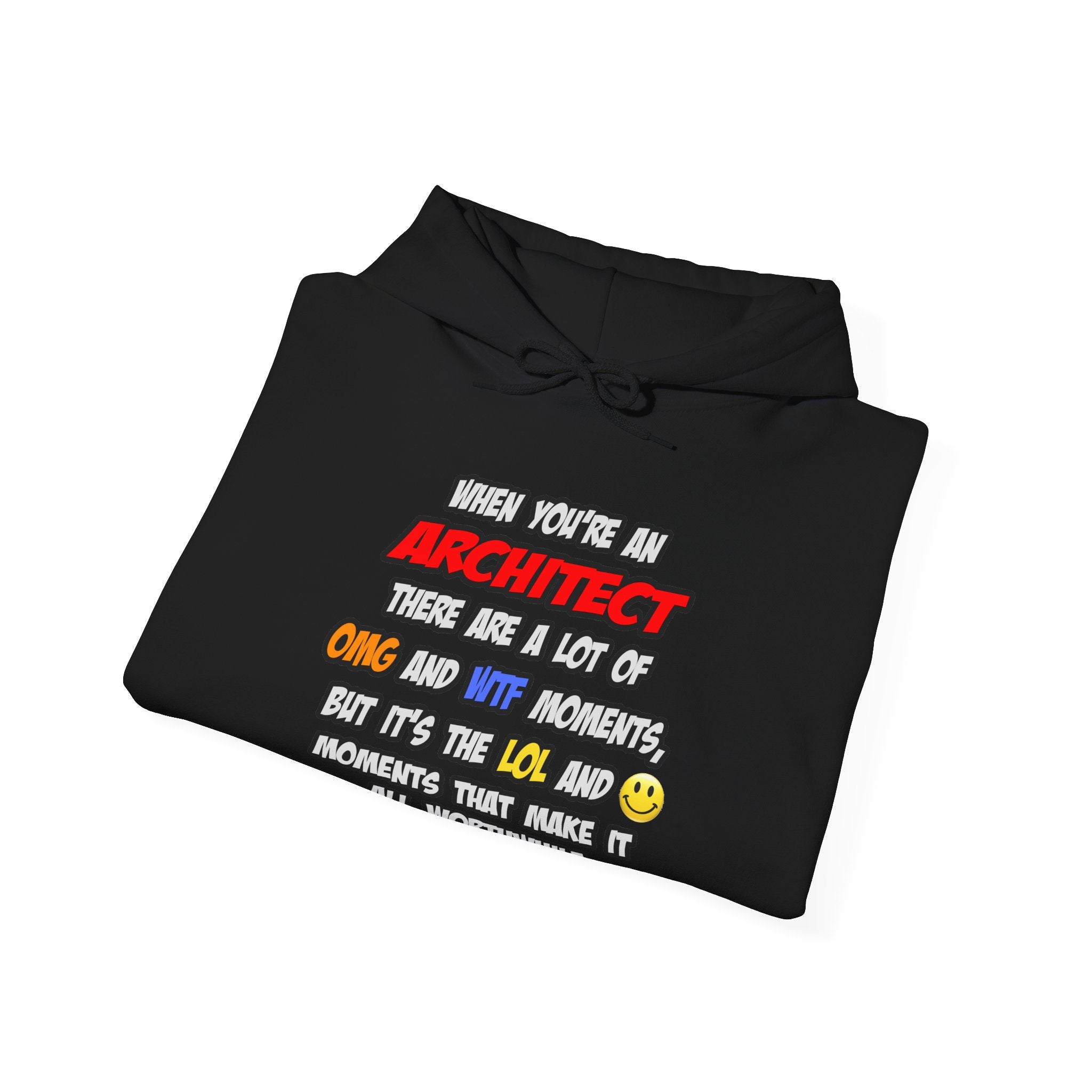 Architect .. OMG WTF LOL - Unisex Heavy Blend™ Hooded Sweatshirt