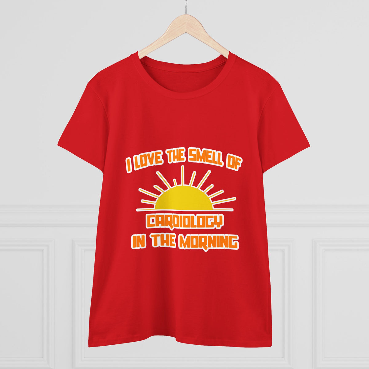 Smell of Cardiology in the Morning - Women's Midweight Cotton Tee