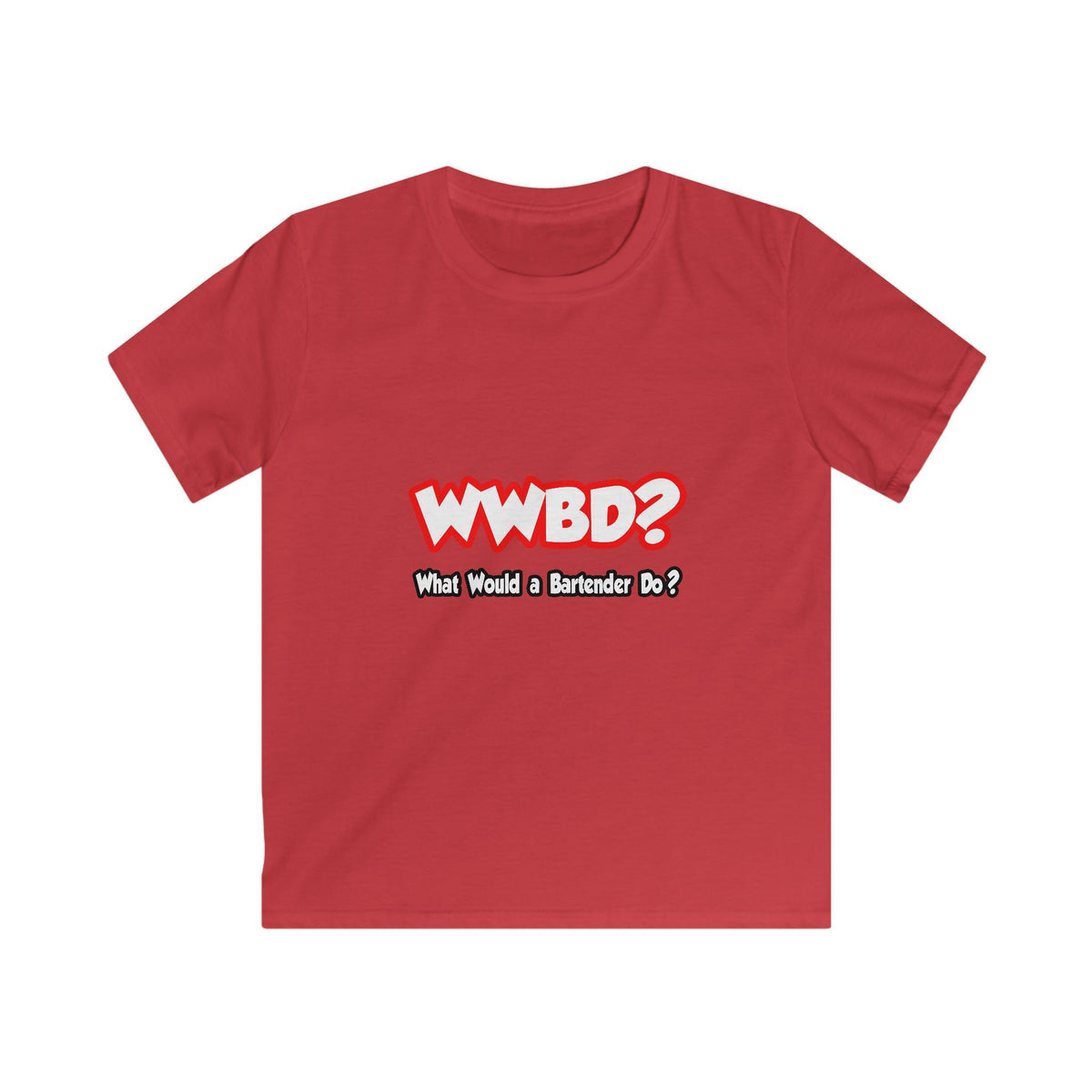 WWBD...What Would a Bartender Do - Kids Softstyle Tee