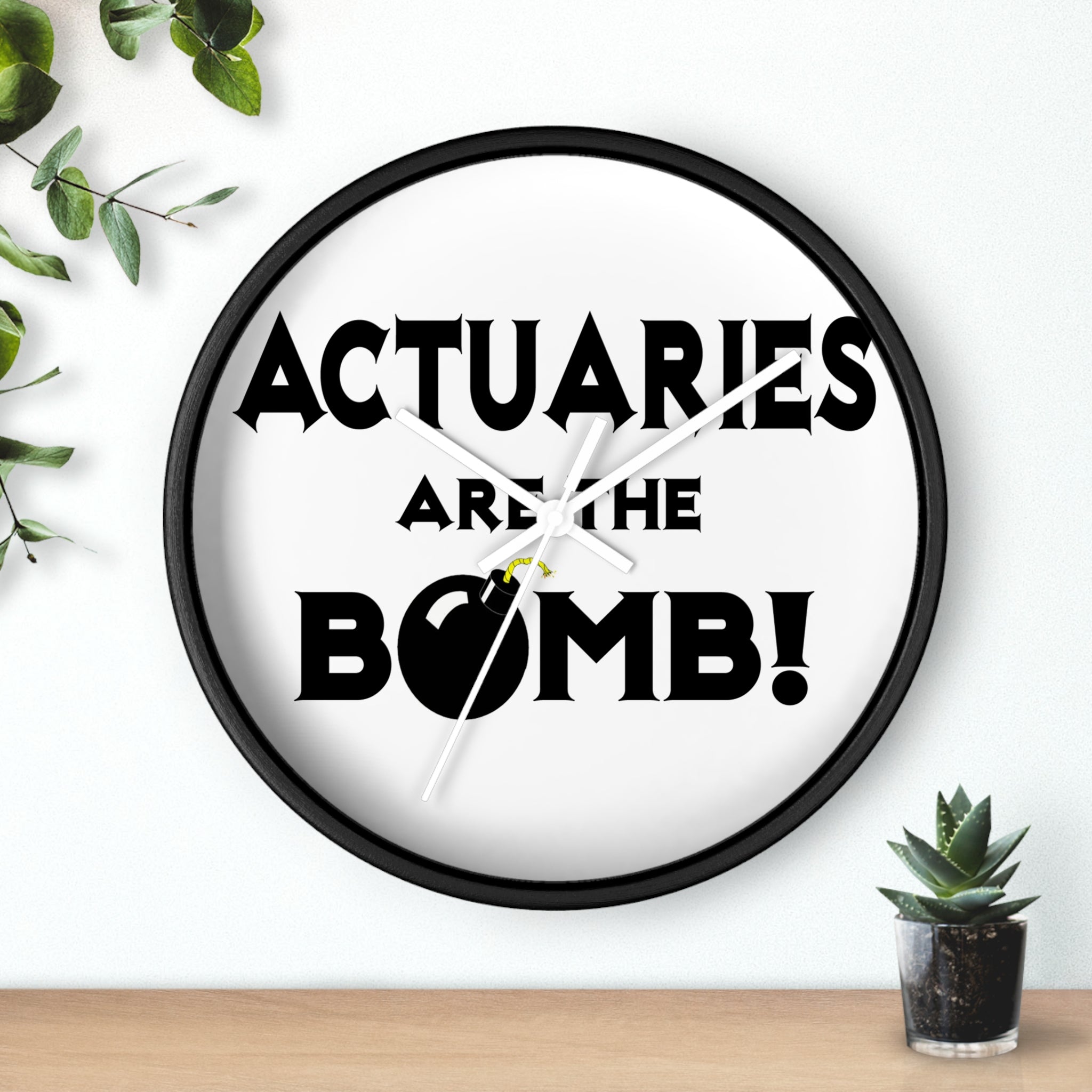 Actuaries Are The Bomb! - Wall Clock