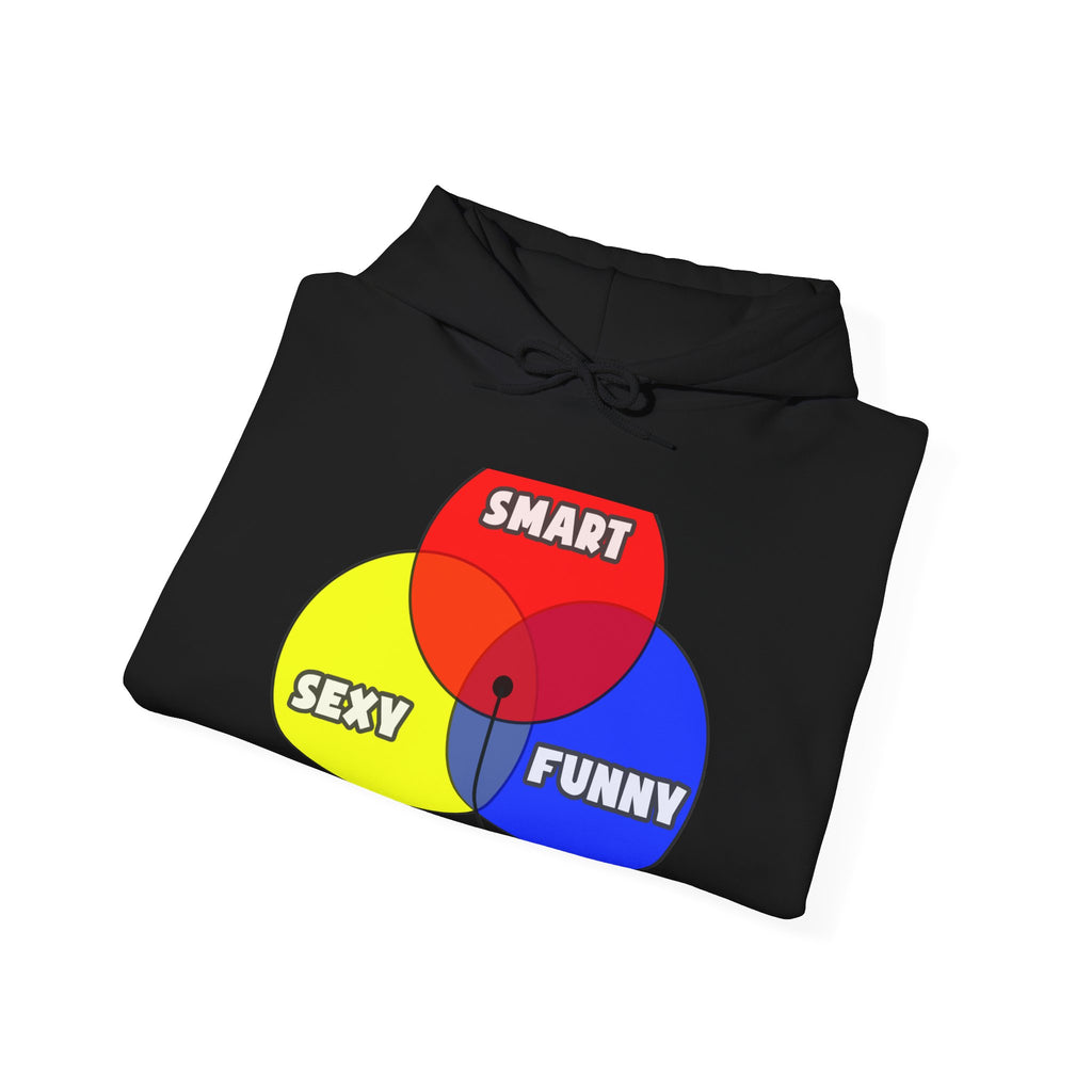 Venn Diagram .. Actuaries - Unisex Heavy Blend™ Hooded Sweatshirt