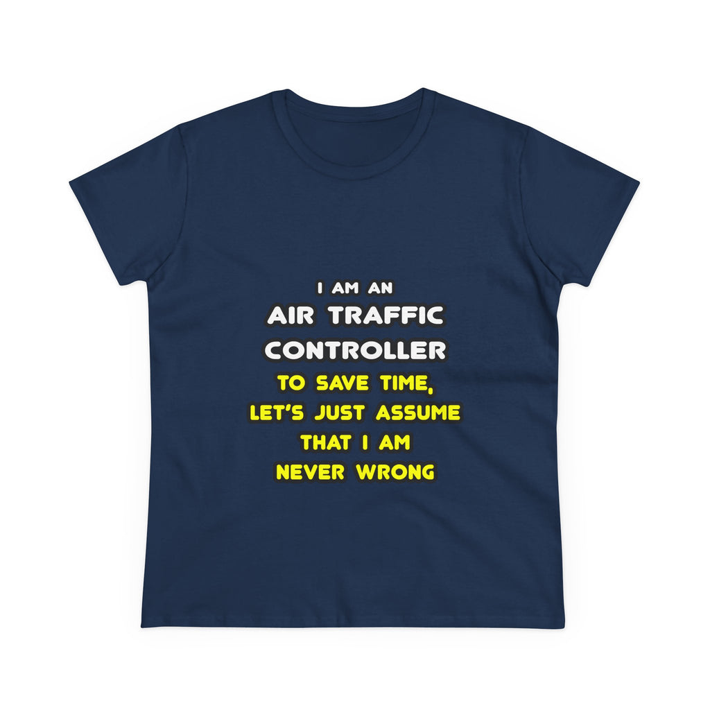 Funny Air Traffic Controller T Shirts - Women's Midweight Cotton Tee