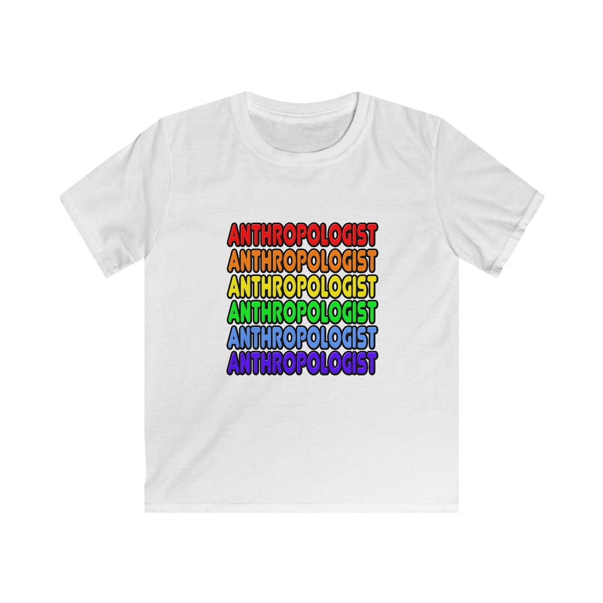 Rainbow Anthropologist - Kids Softstyle Tee