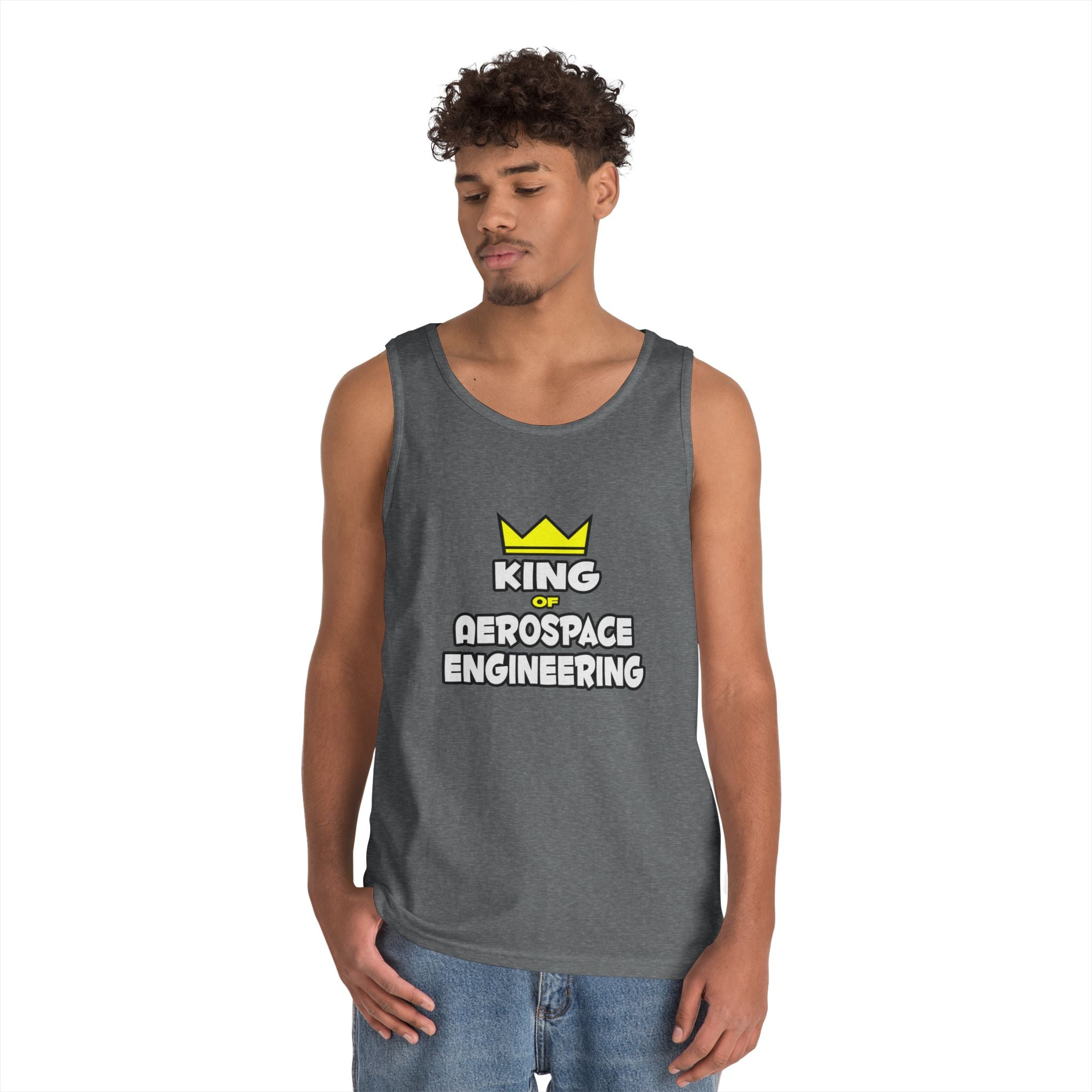 King of Aerospace Engineering - Unisex Heavy Cotton Tank Top