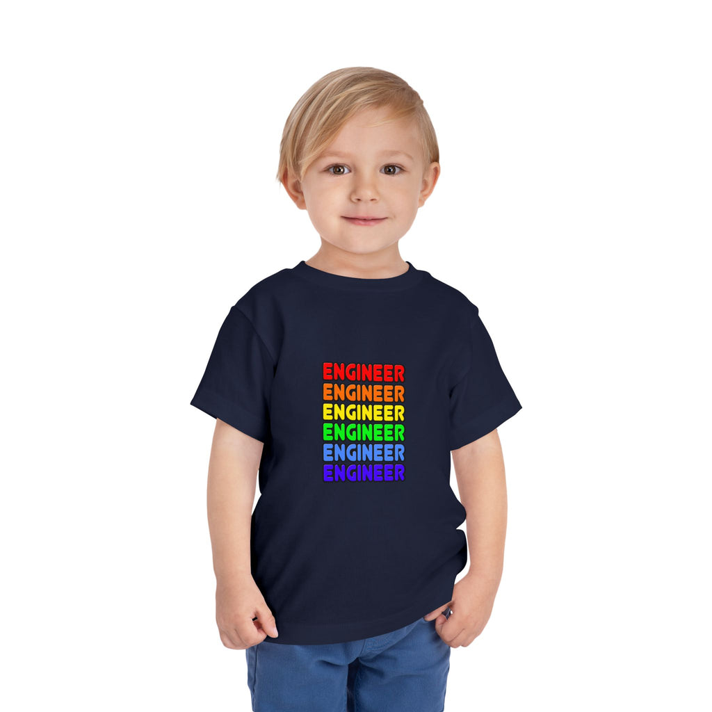 Rainbow Engineer - Toddler Short Sleeve Tee