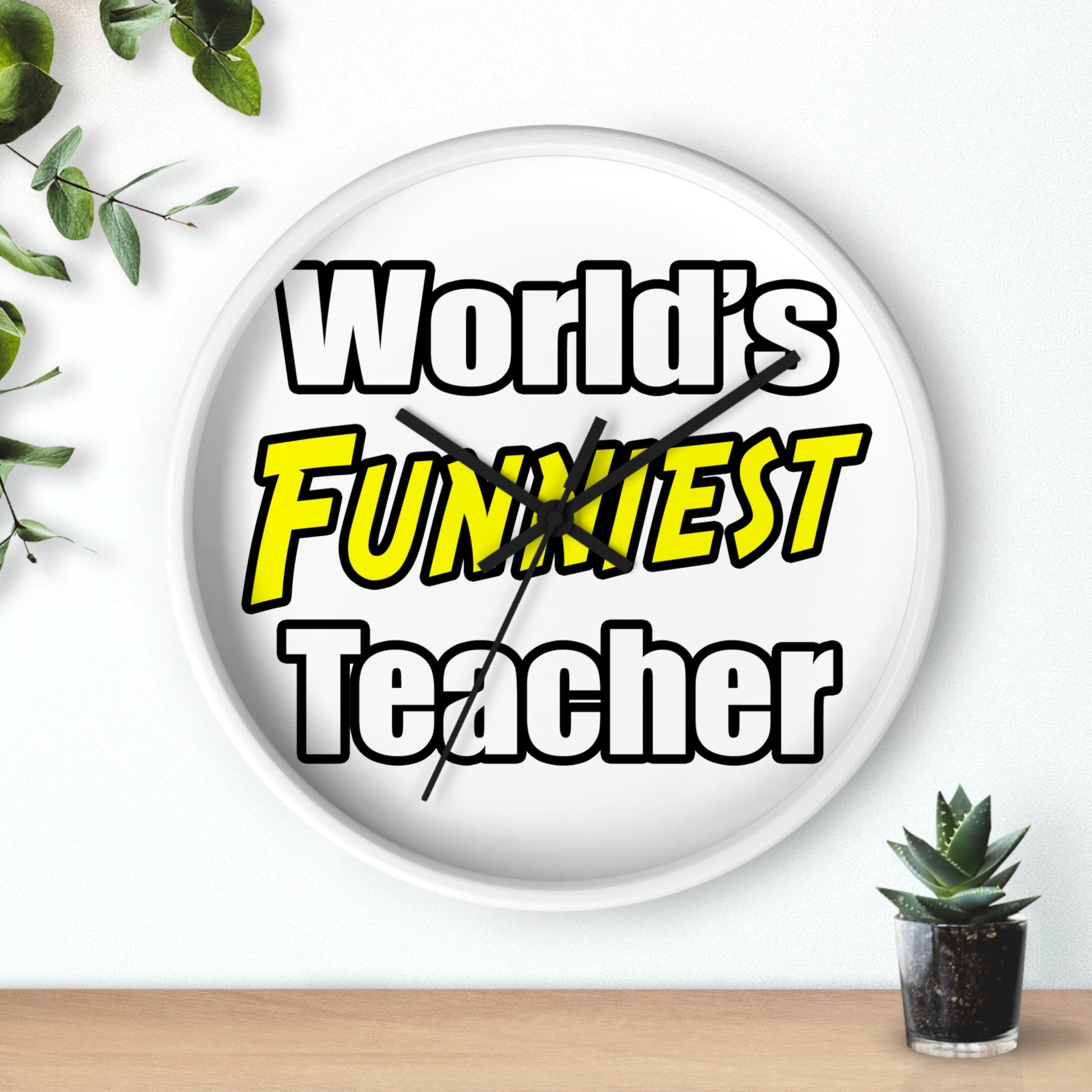 World's Funniest Teacher - Wall Clock