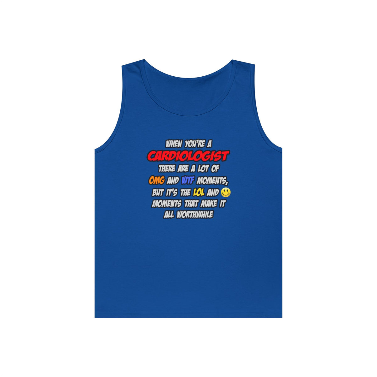 Cardiologist .. OMG WTF LOL - Unisex Heavy Cotton Tank Top