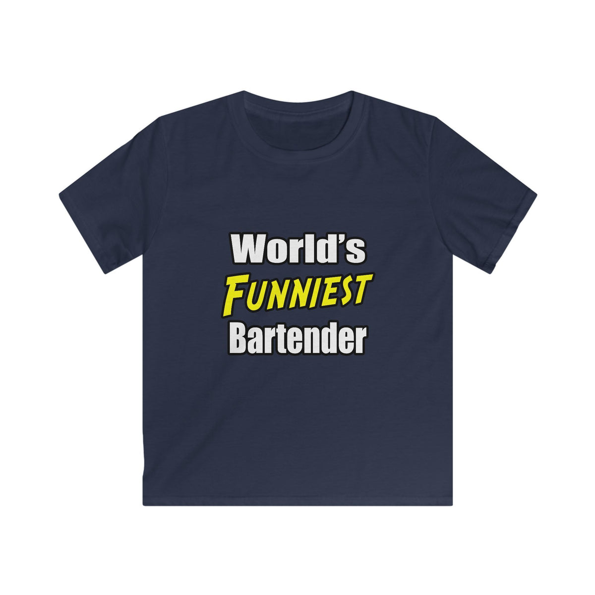 World's Funniest Bartender - Kids Softstyle Tee