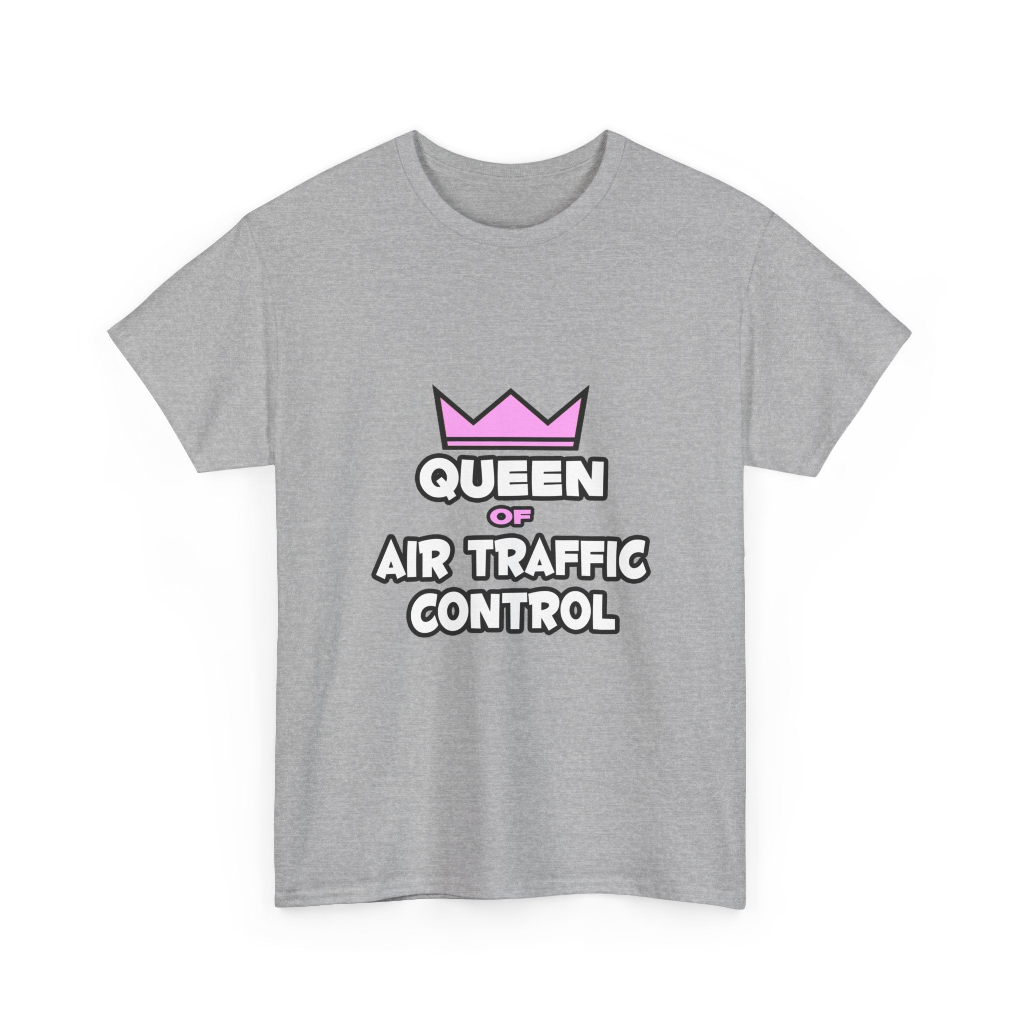 Queen of Air Traffic Control - Unisex Heavy Cotton Tee