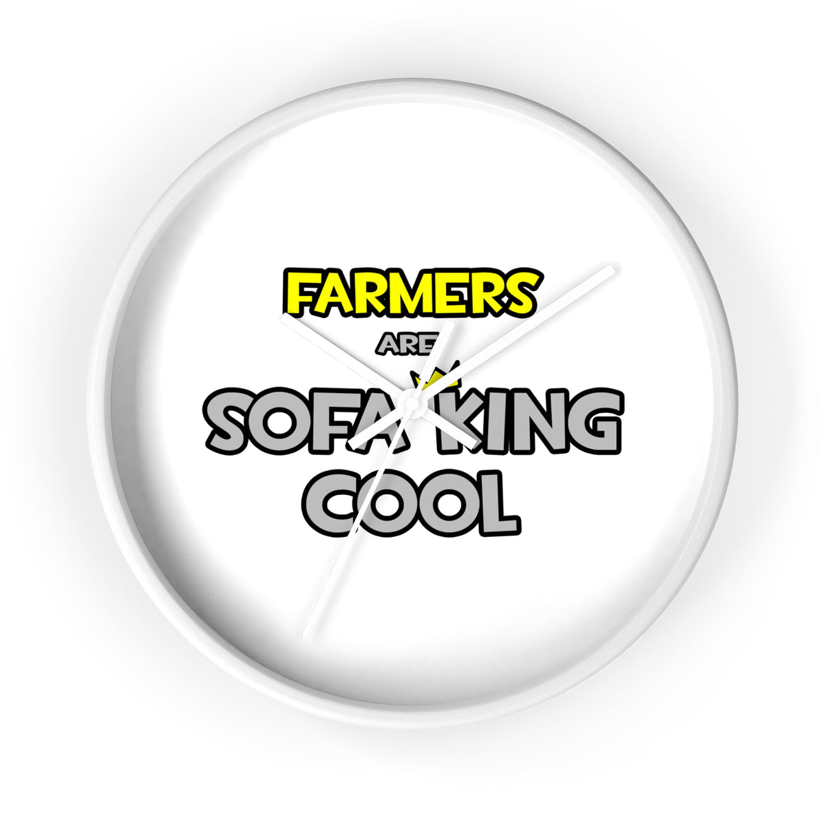 Farmers Are Sofa King Cool - Wall Clock