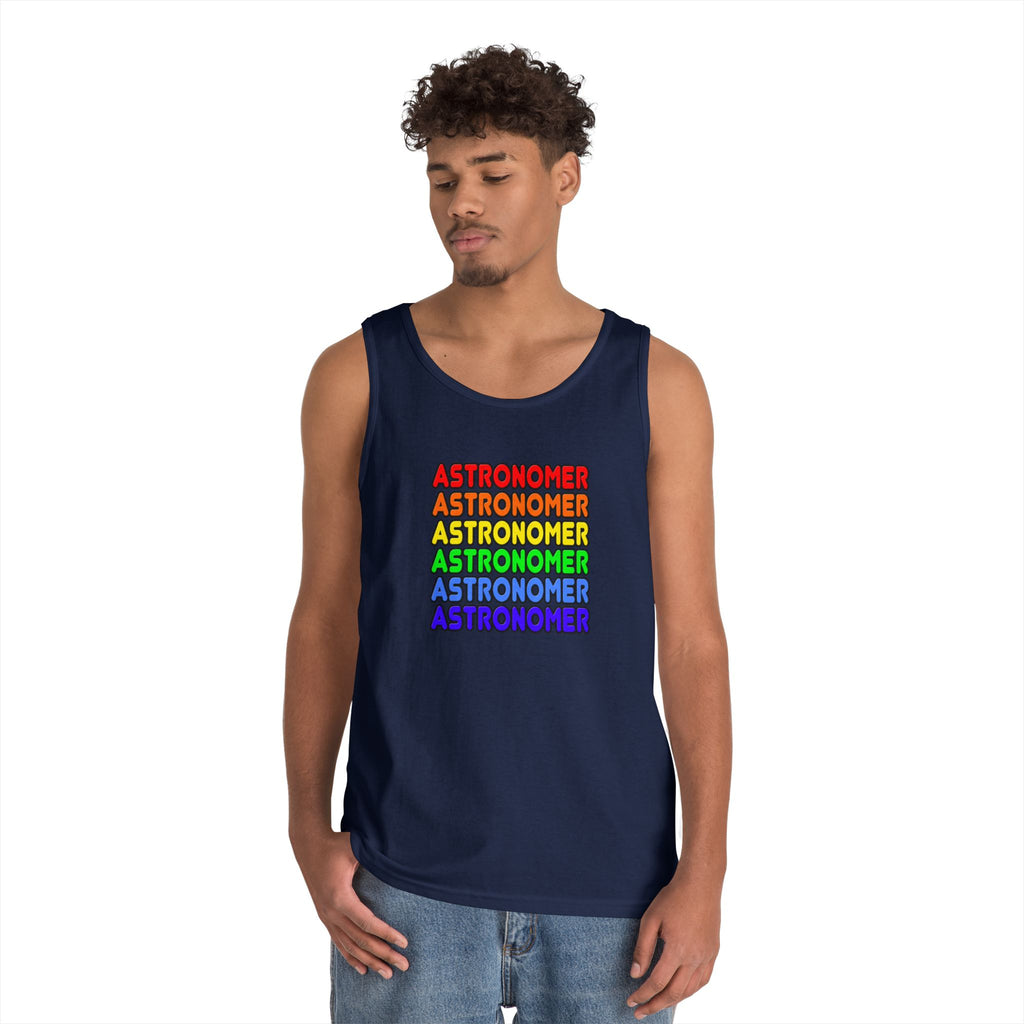Rainbow Astronomer - Unisex Heavy Cotton Tank Top