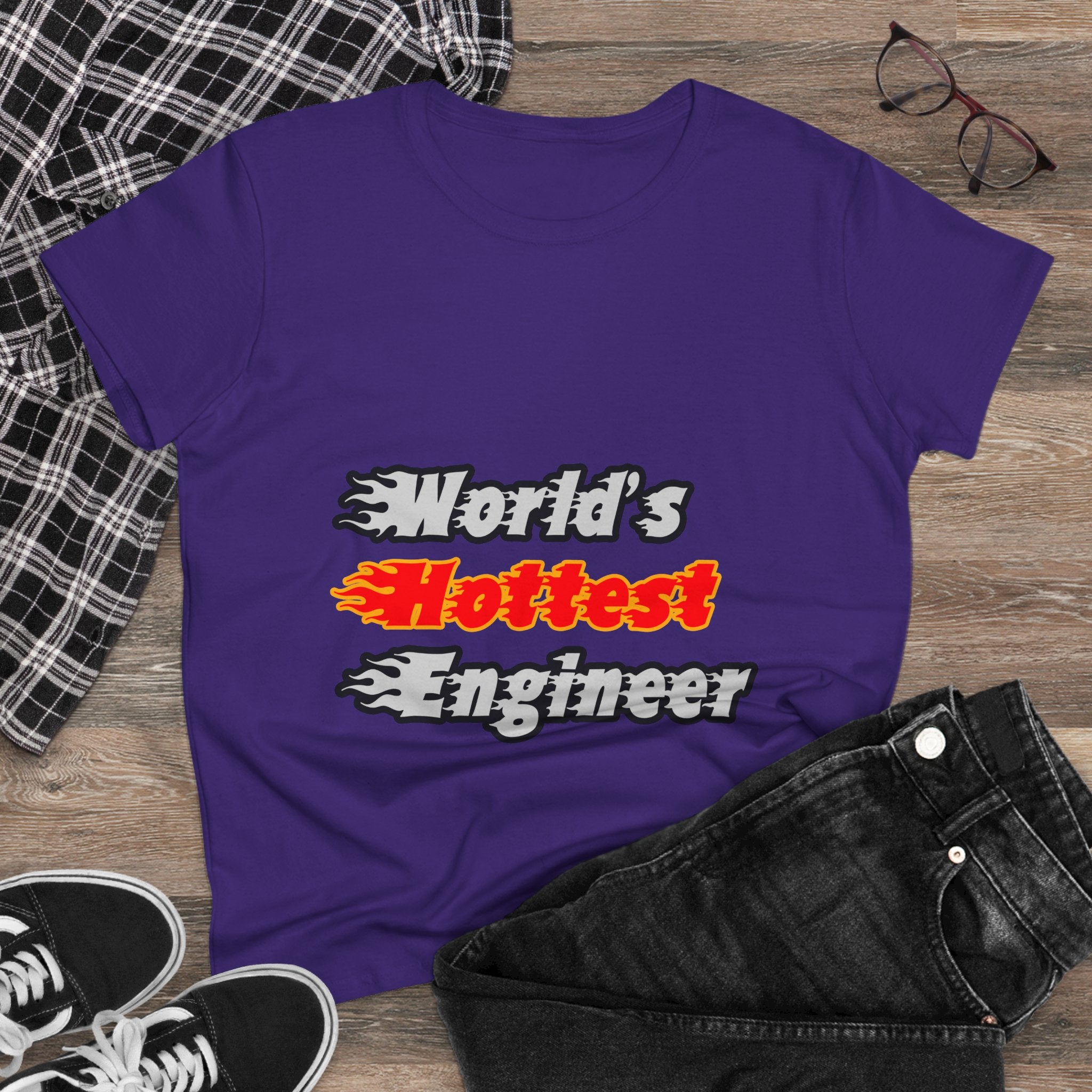 World's Hottest Engineer - Women's Midweight Cotton Tee