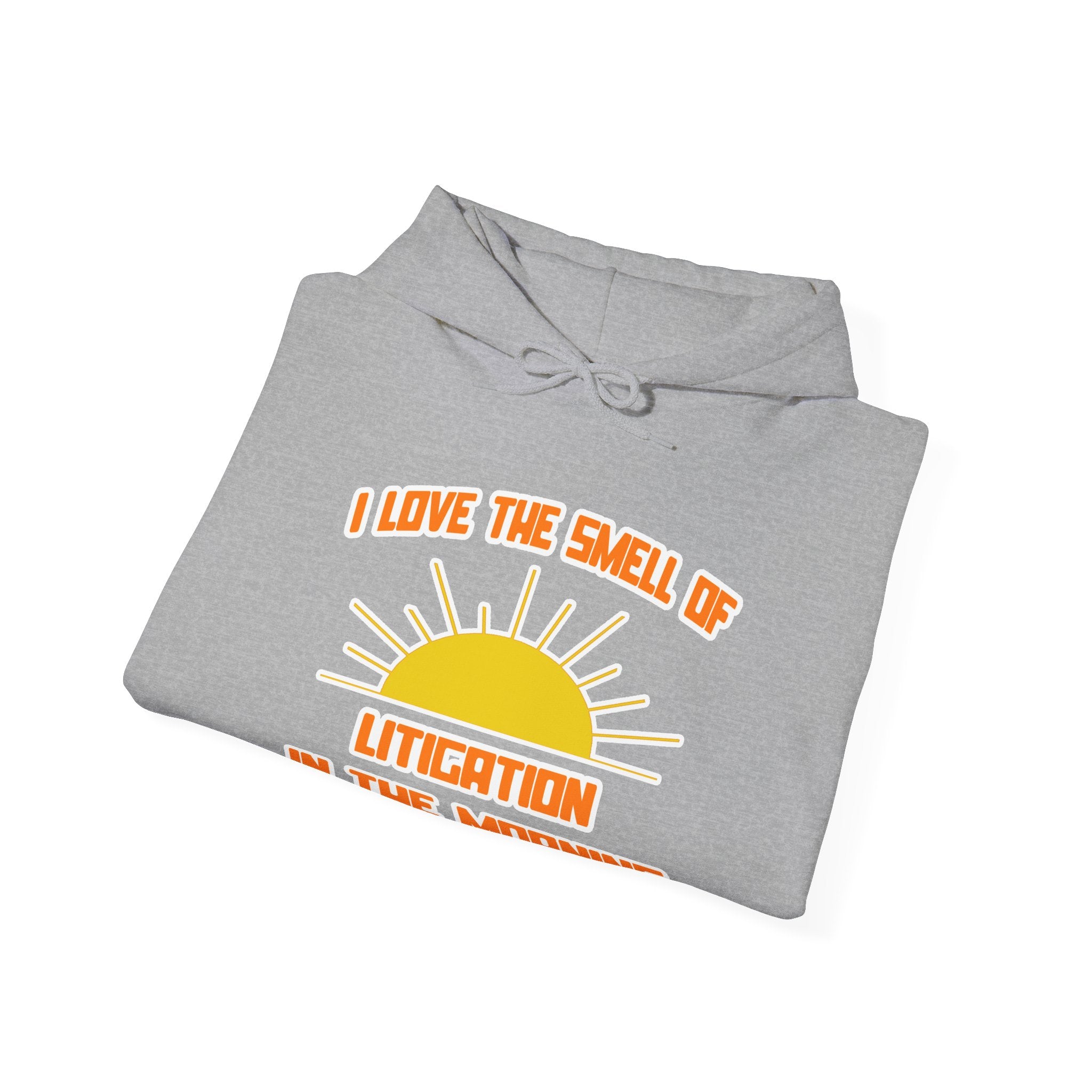 Smell of Litigation in the Morning - Unisex Heavy Blend™ Hooded Sweatshirt