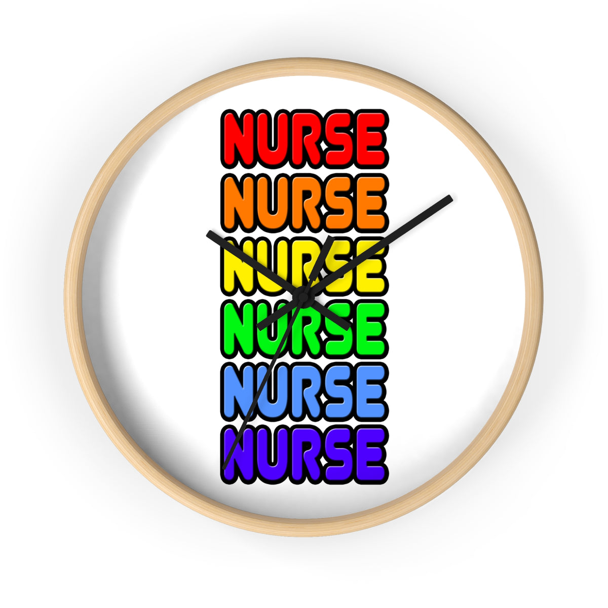 Rainbow Nurse - Wall Clock