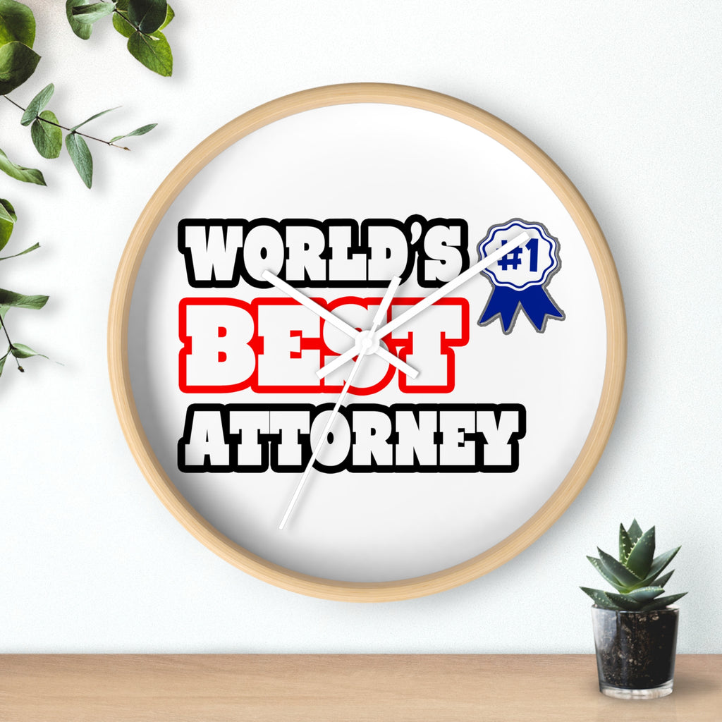 World's Best Attorney - Wall Clock