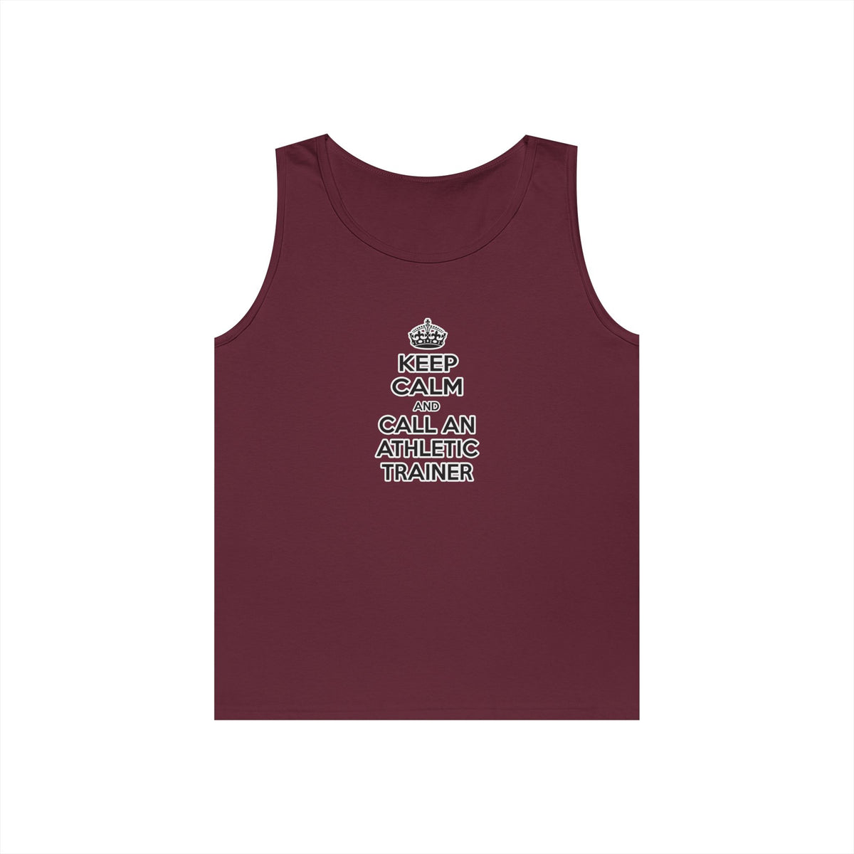 Keep Calm and Call an Athletic Trainer - Unisex Heavy Cotton Tank Top