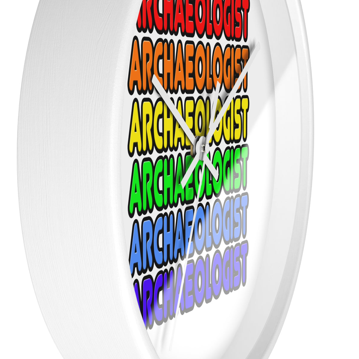 Rainbow Archaeologist - Wall Clock