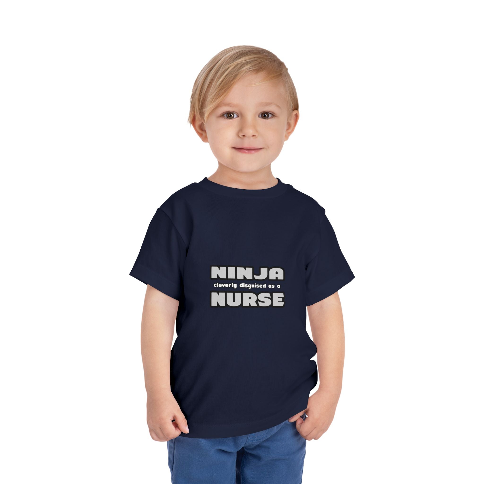 Ninja Cleverly Disguised As A Nurse - Toddler Short Sleeve Tee
