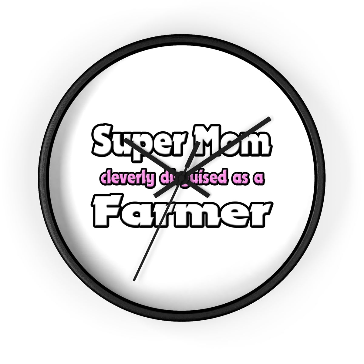 Super Mom ... Farmer - Wall Clock