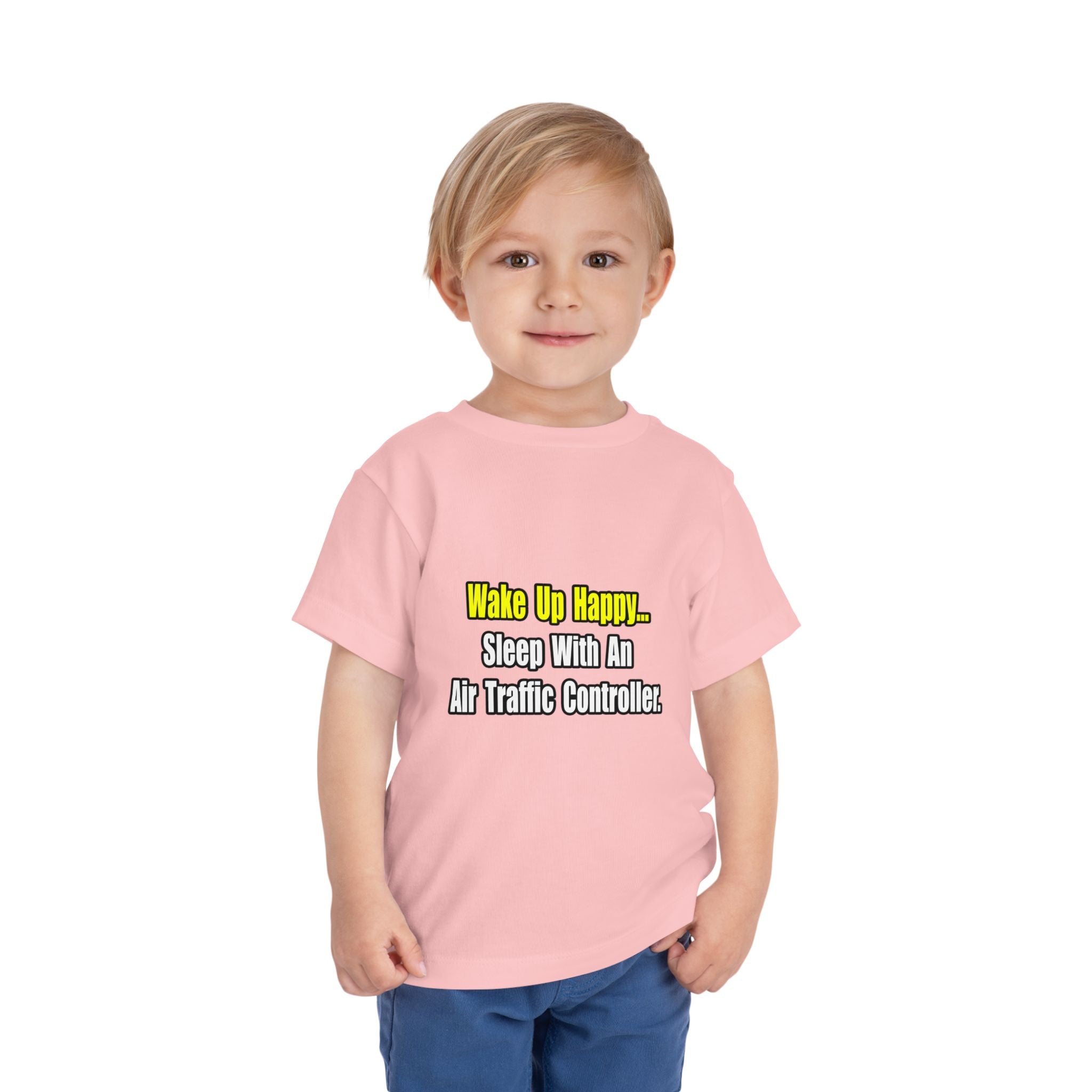 Sleep With An Air Traffic Controller - Toddler Short Sleeve Tee