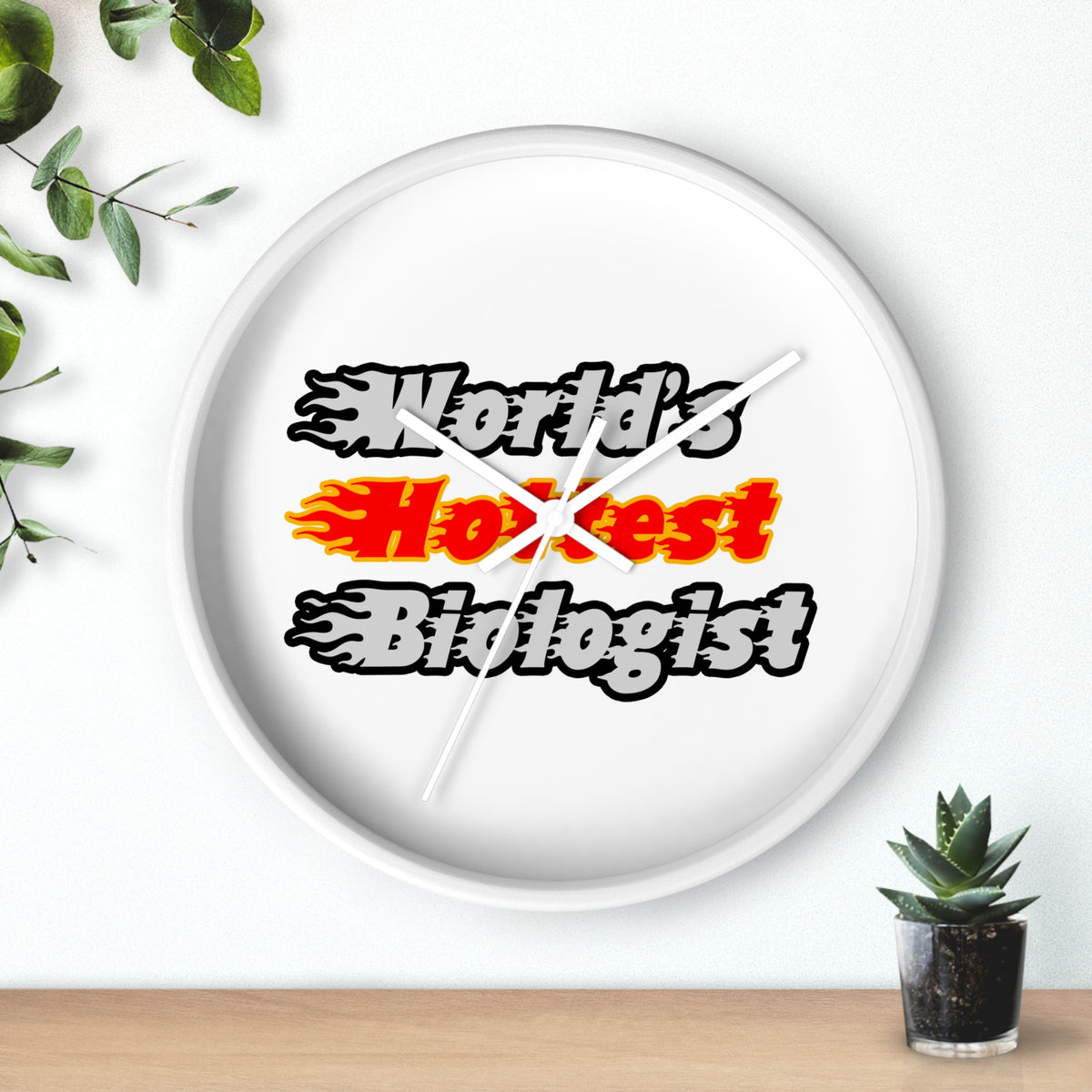 World's Hottest Biologist - Wall Clock