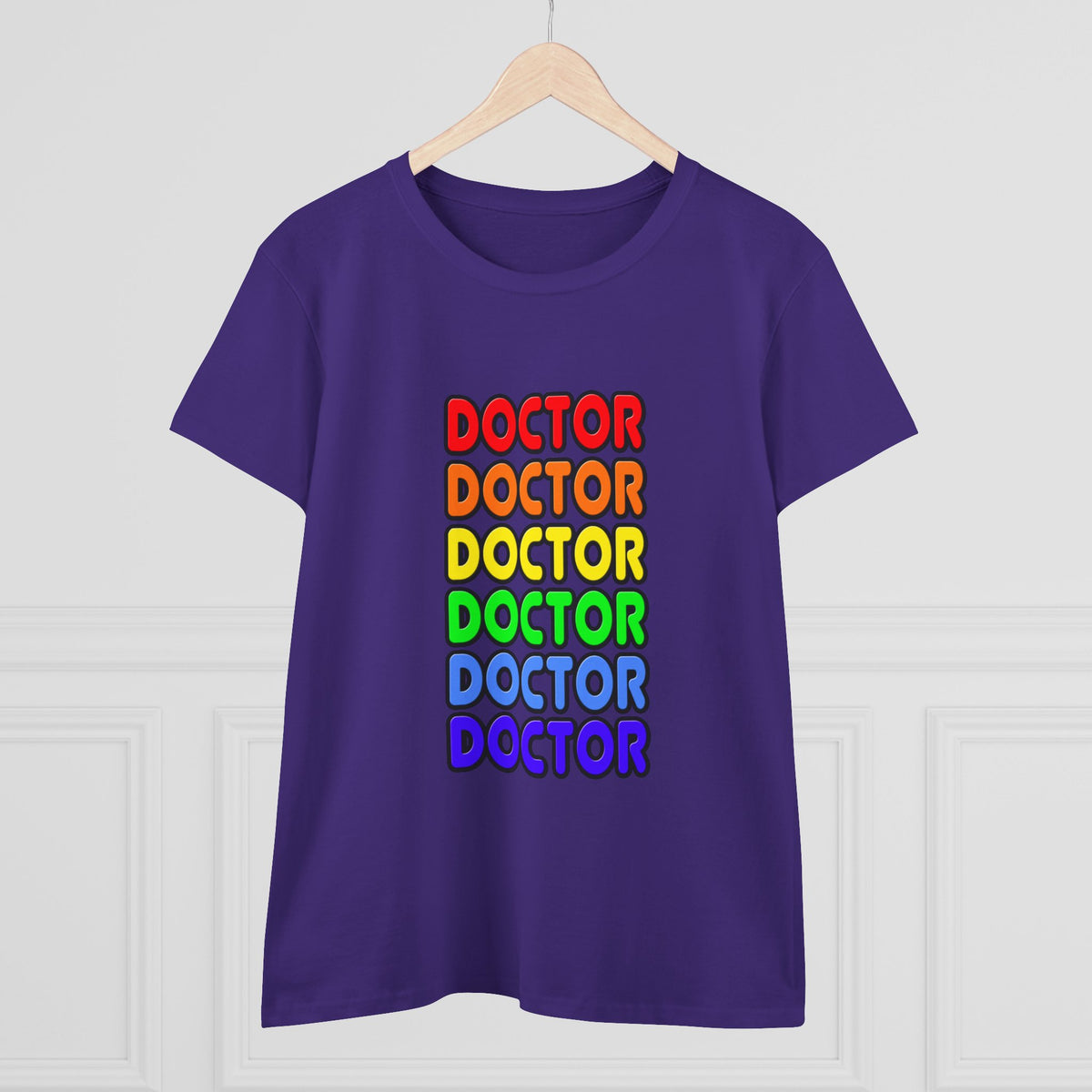 Rainbow Doctor - Women's Midweight Cotton Tee