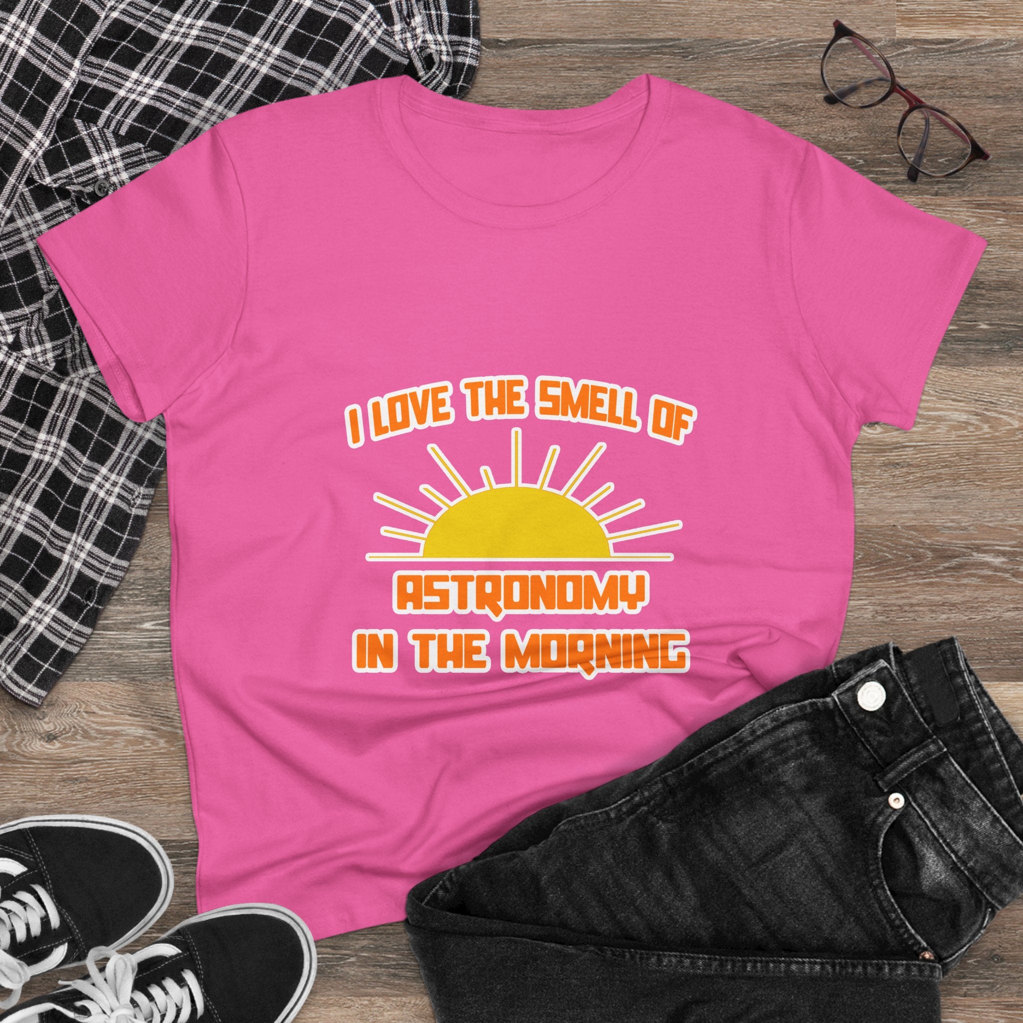 Smell of Astronomy in the Morning - Women's Midweight Cotton Tee