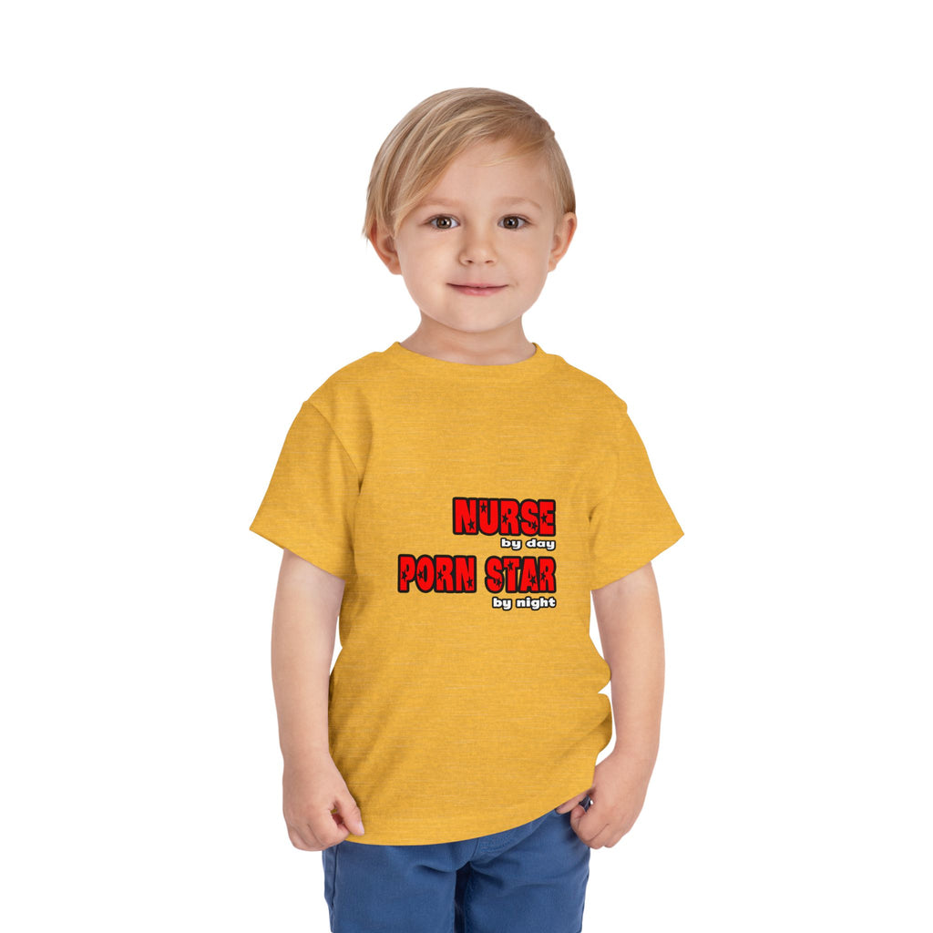Nurse By Day...Porn Star By Night - Toddler Short Sleeve Tee