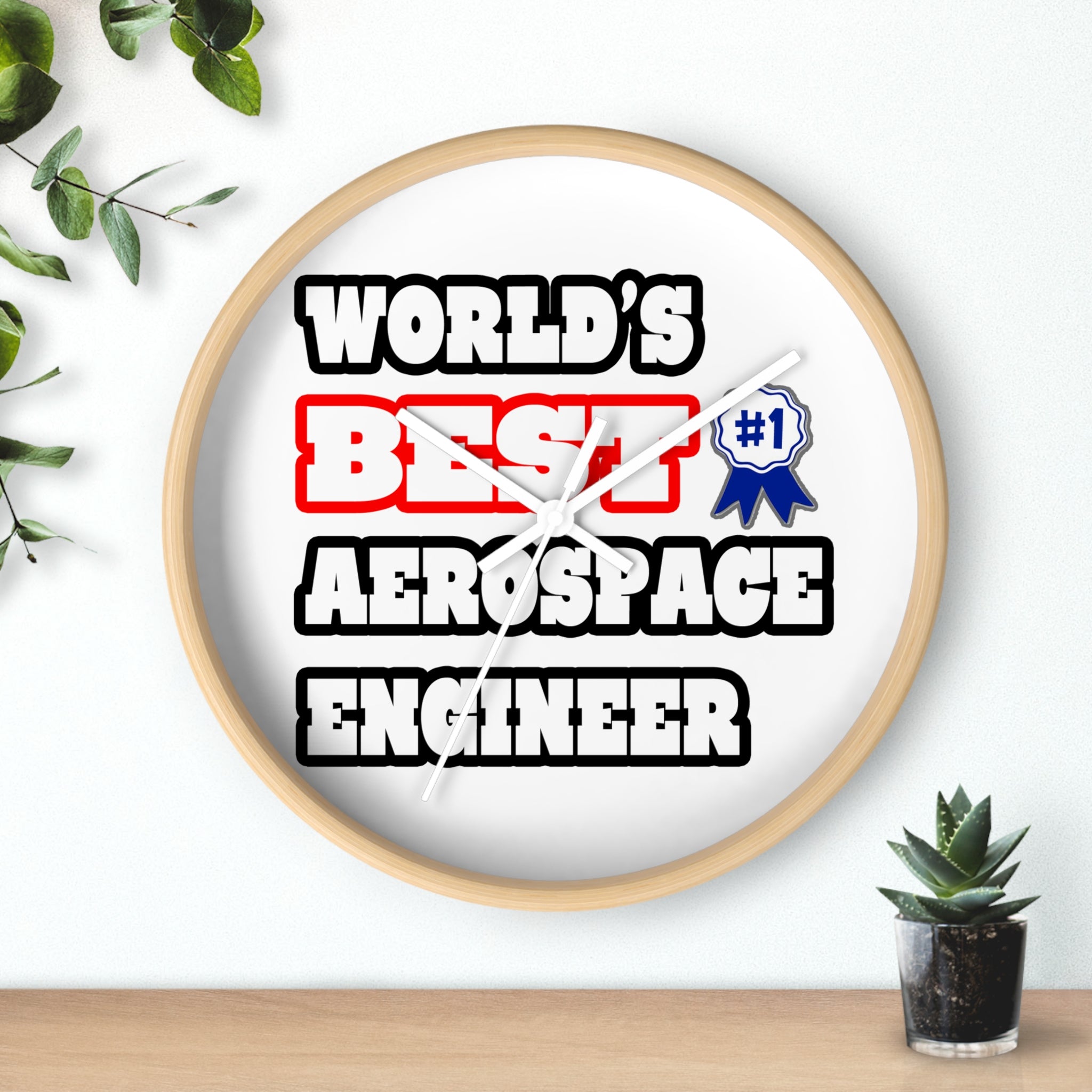 World's Best Aerospace Engineer - Wall Clock
