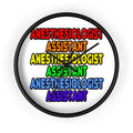 Rainbow Anesthesiologist Assistant - Wall Clock