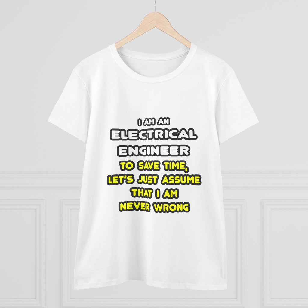 Funny Electrical Engineer T Shirts and Gifts - Women's Midweight Cotton Tee