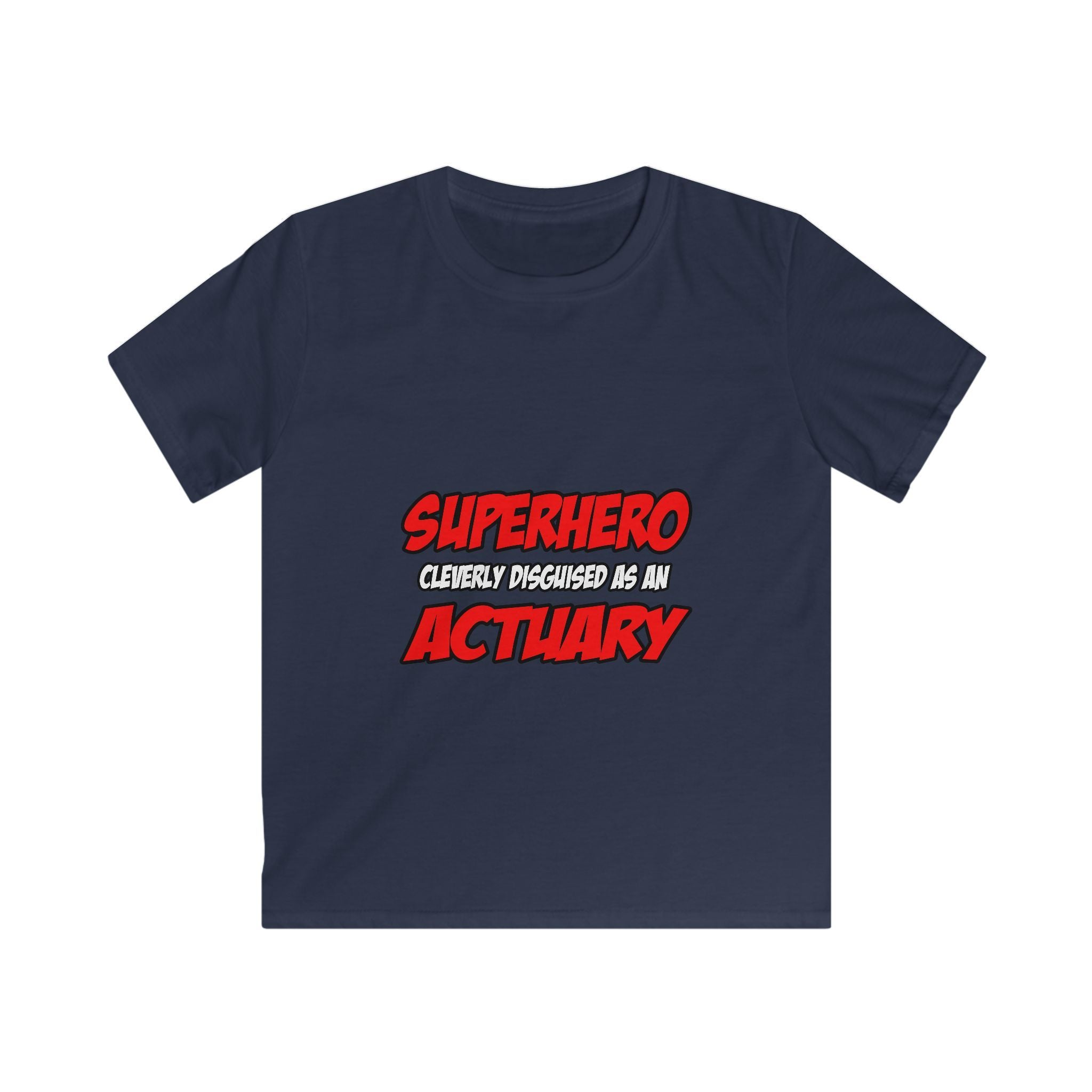 Superhero...Actuary - Kids Softstyle Tee