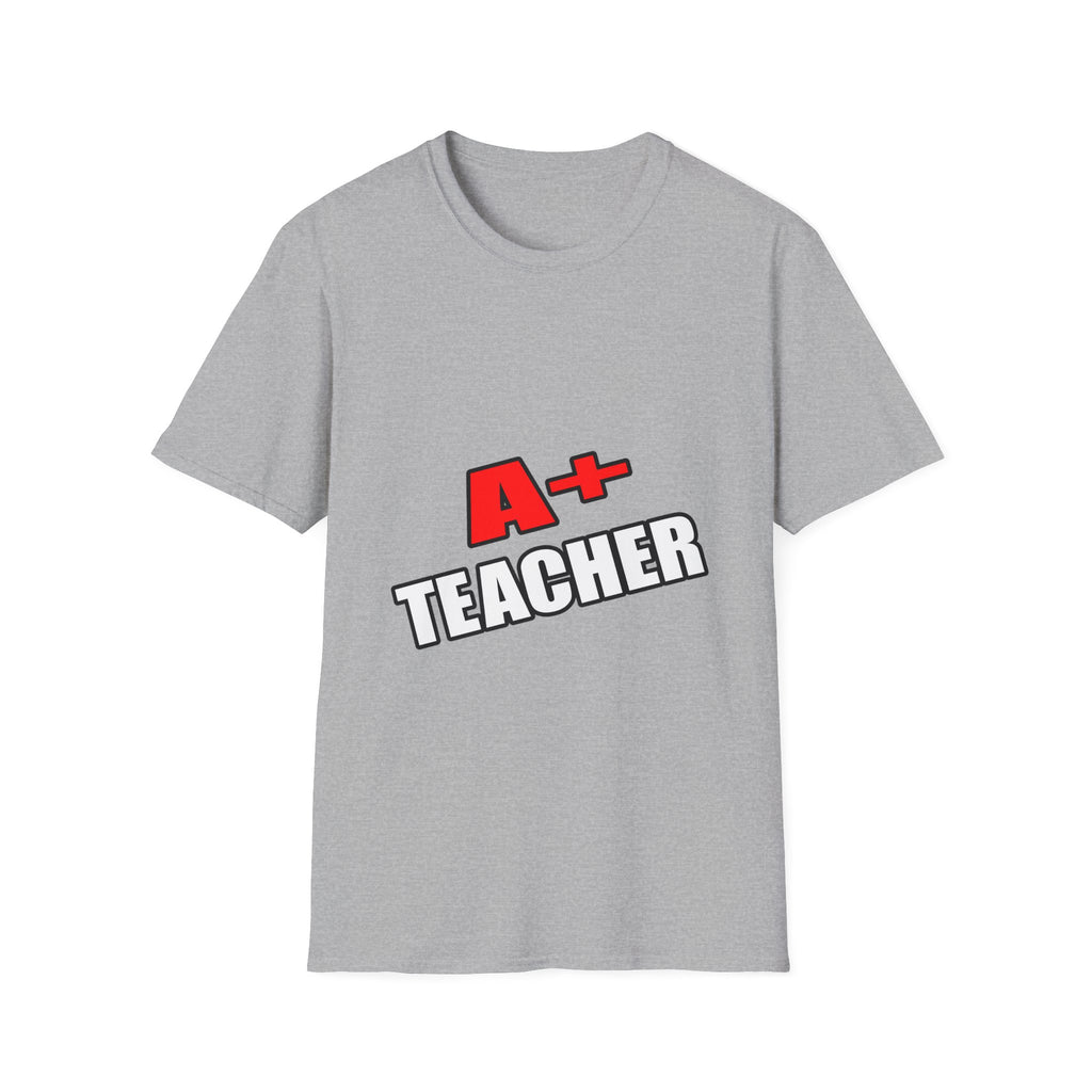 a plus teacher - Unisex Softstyle T-Shirt