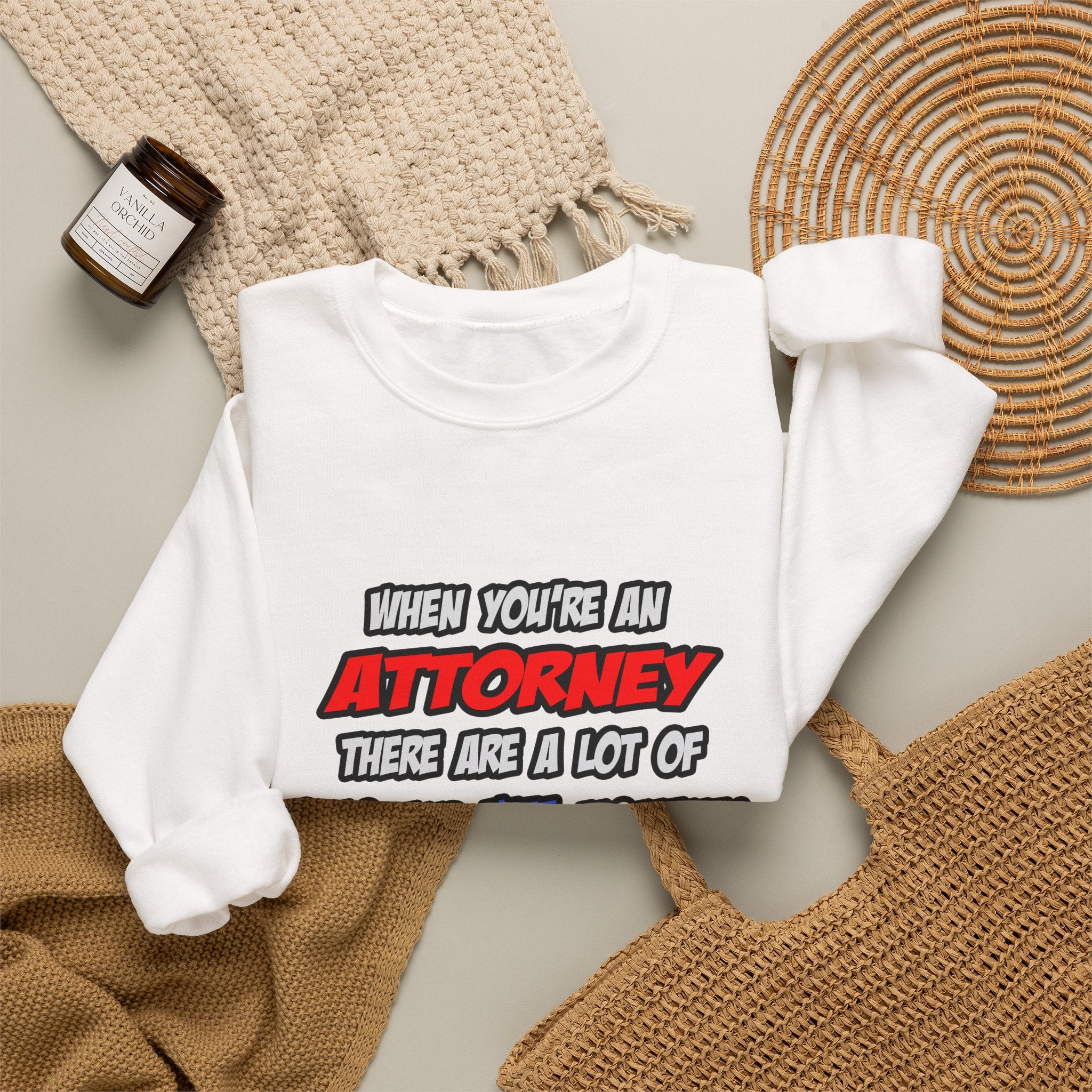 Attorney .. OMG WTF LOL - Unisex Heavy Blend™ Crewneck Sweatshirt