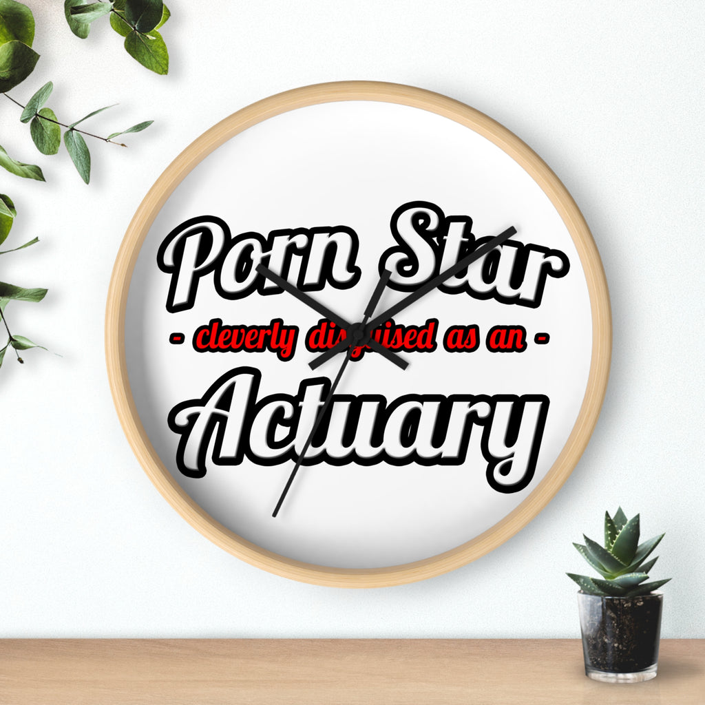 Porn Star ... Actuary - Wall Clock