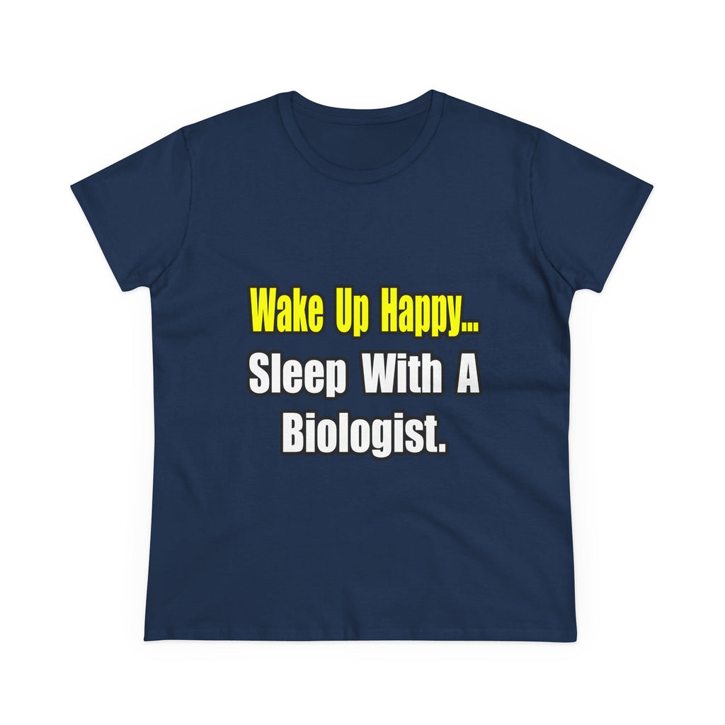 Sleep With Biologist - Women's Midweight Cotton Tee
