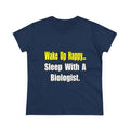 Sleep With Biologist - Women's Midweight Cotton Tee