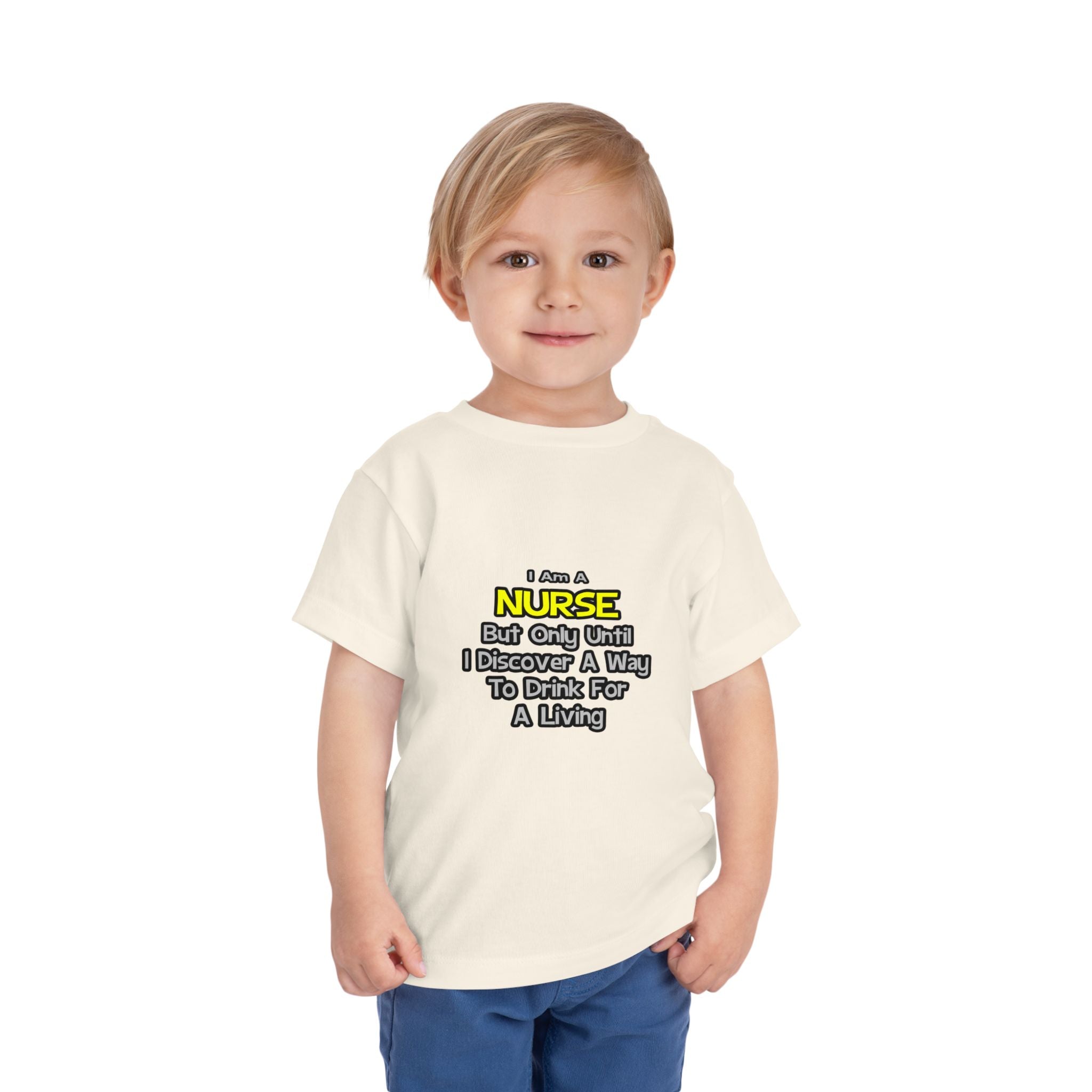 Nurse Joke .. Drink for a Living - Toddler Short Sleeve Tee