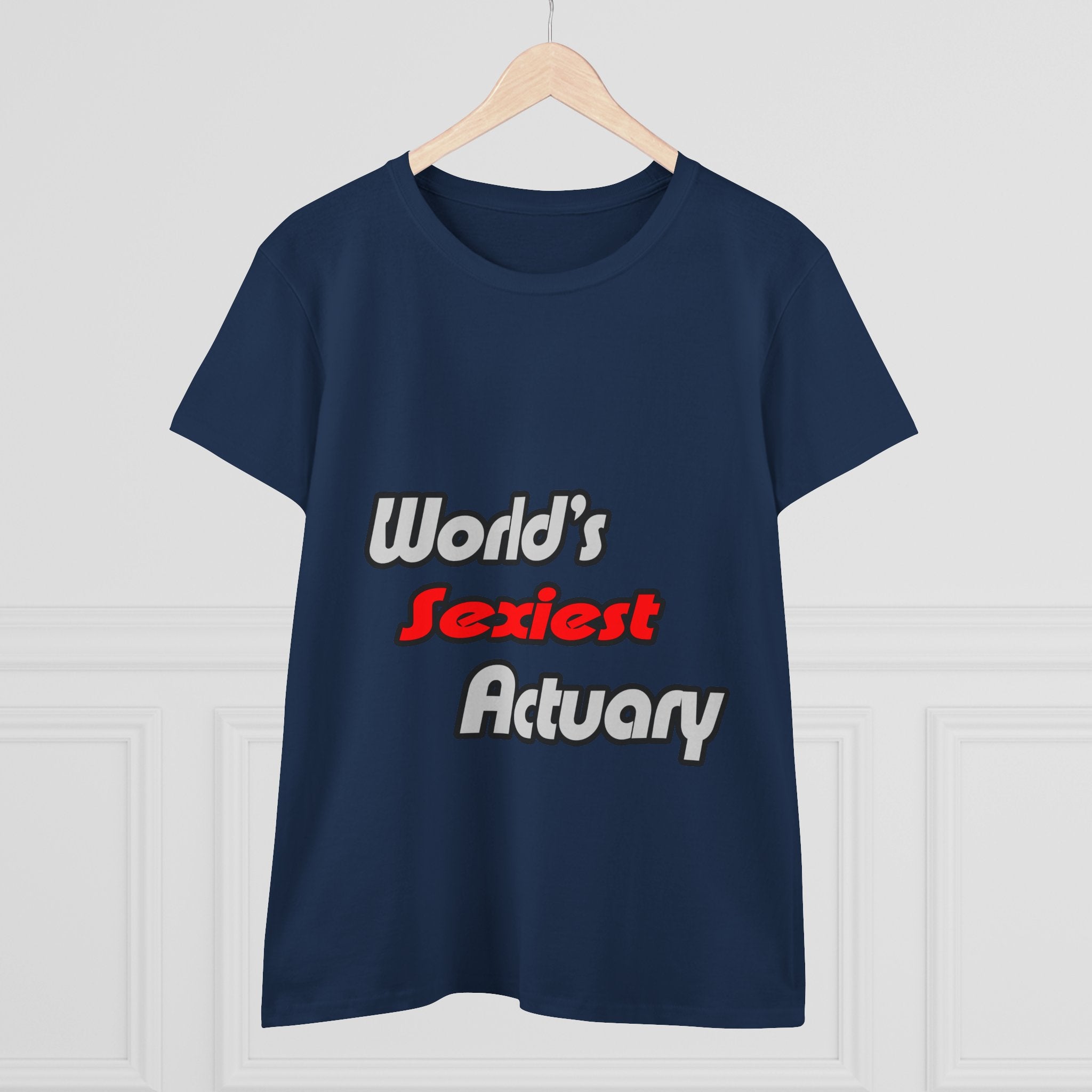 World's Sexiest Actuary - Women's Midweight Cotton Tee